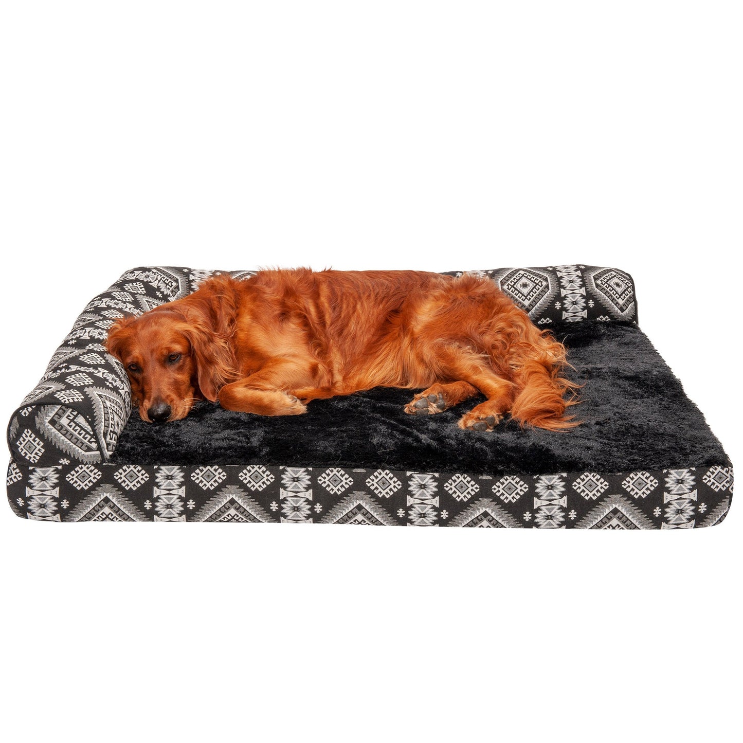 Deluxe Chaise Lounge Dog Bed - Southwest Kilim