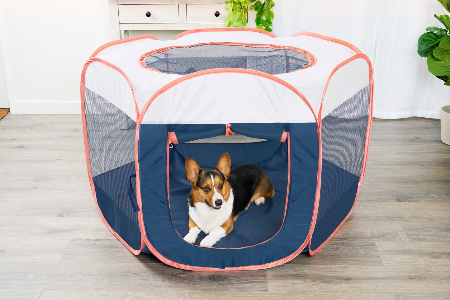 Portable Mesh Pet Playpen