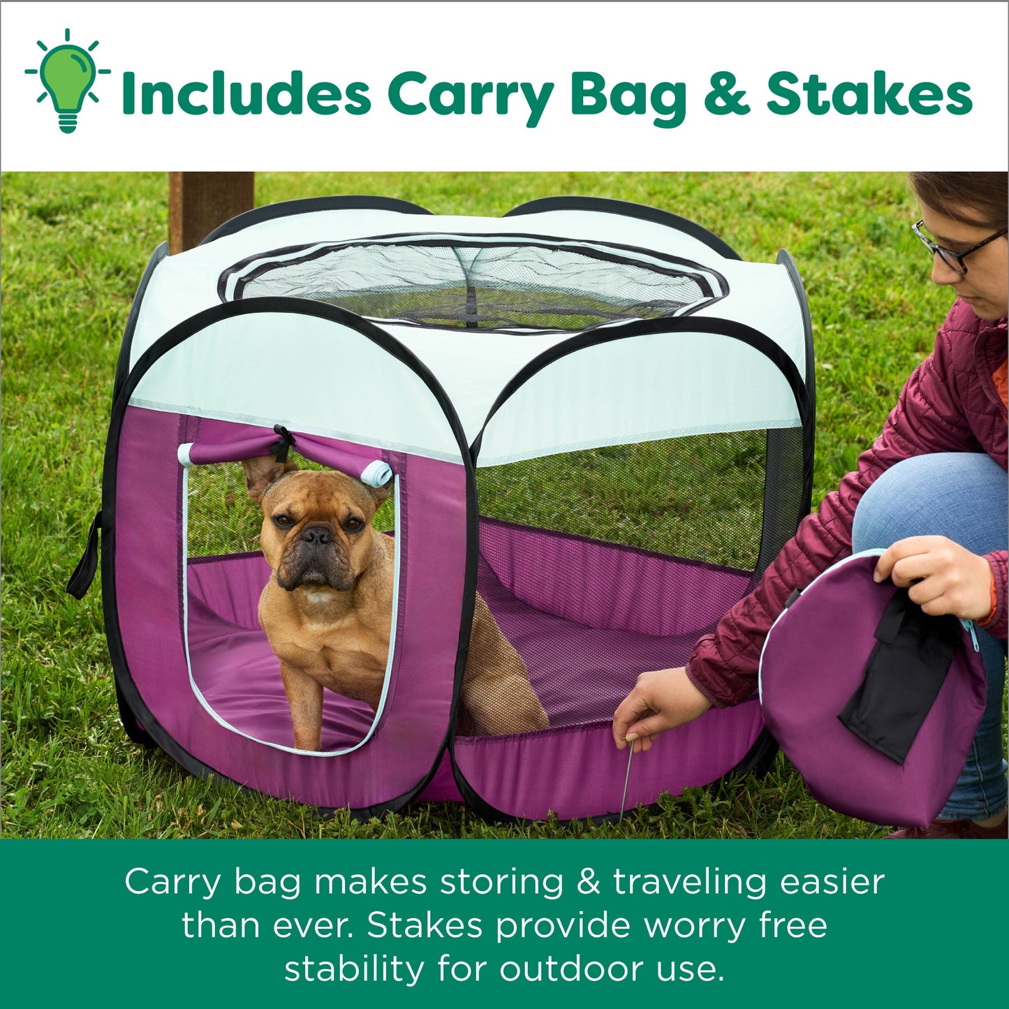 Portable Mesh Pet Playpen