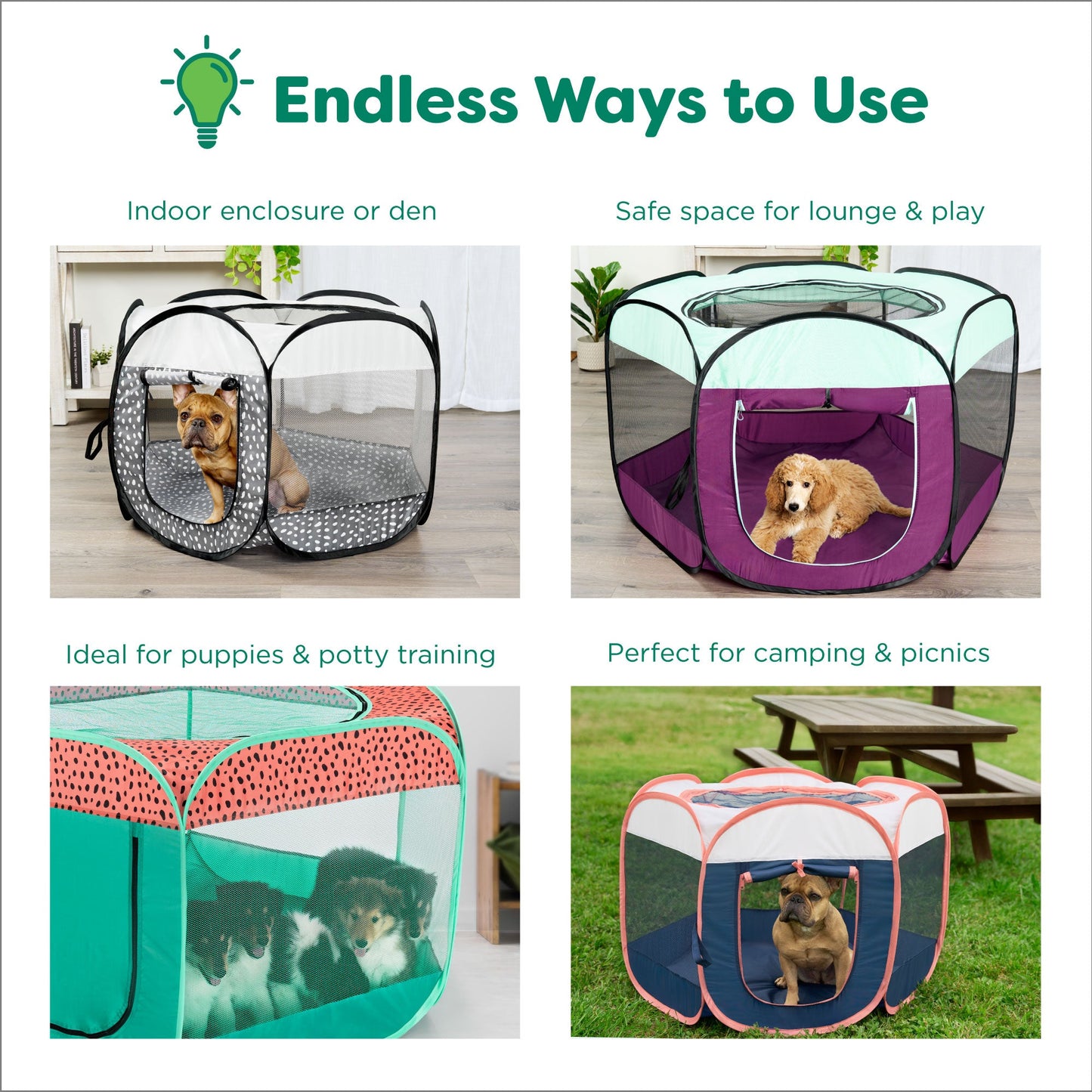 Portable Mesh Pet Playpen
