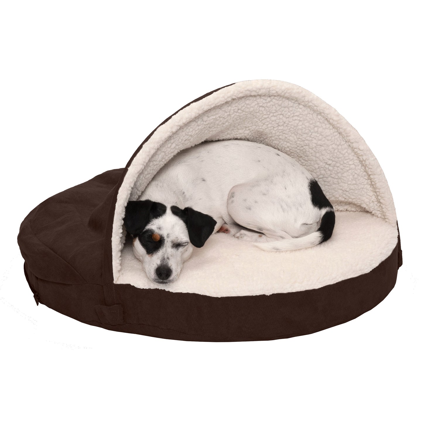 Snuggery Burrow Dog Bed - Faux Sheepskin