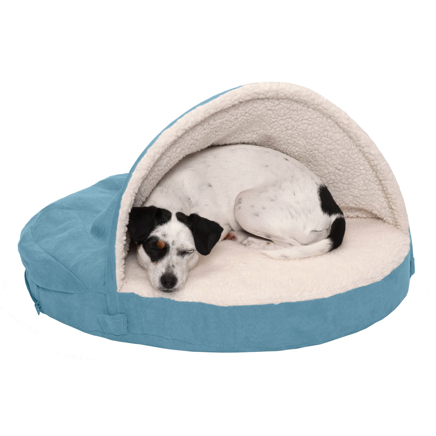 Snuggery Burrow Dog Bed - Faux Sheepskin