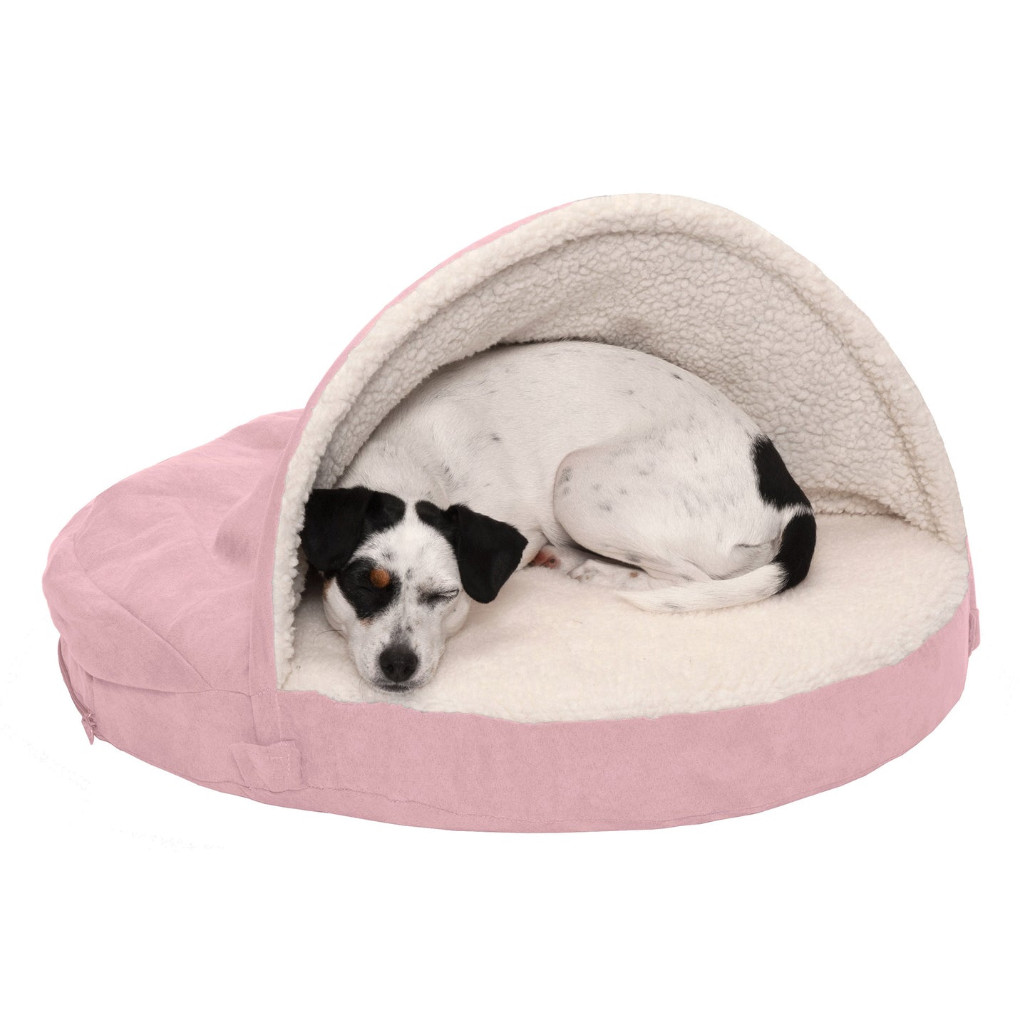 Snuggery Burrow Dog Bed - Faux Sheepskin