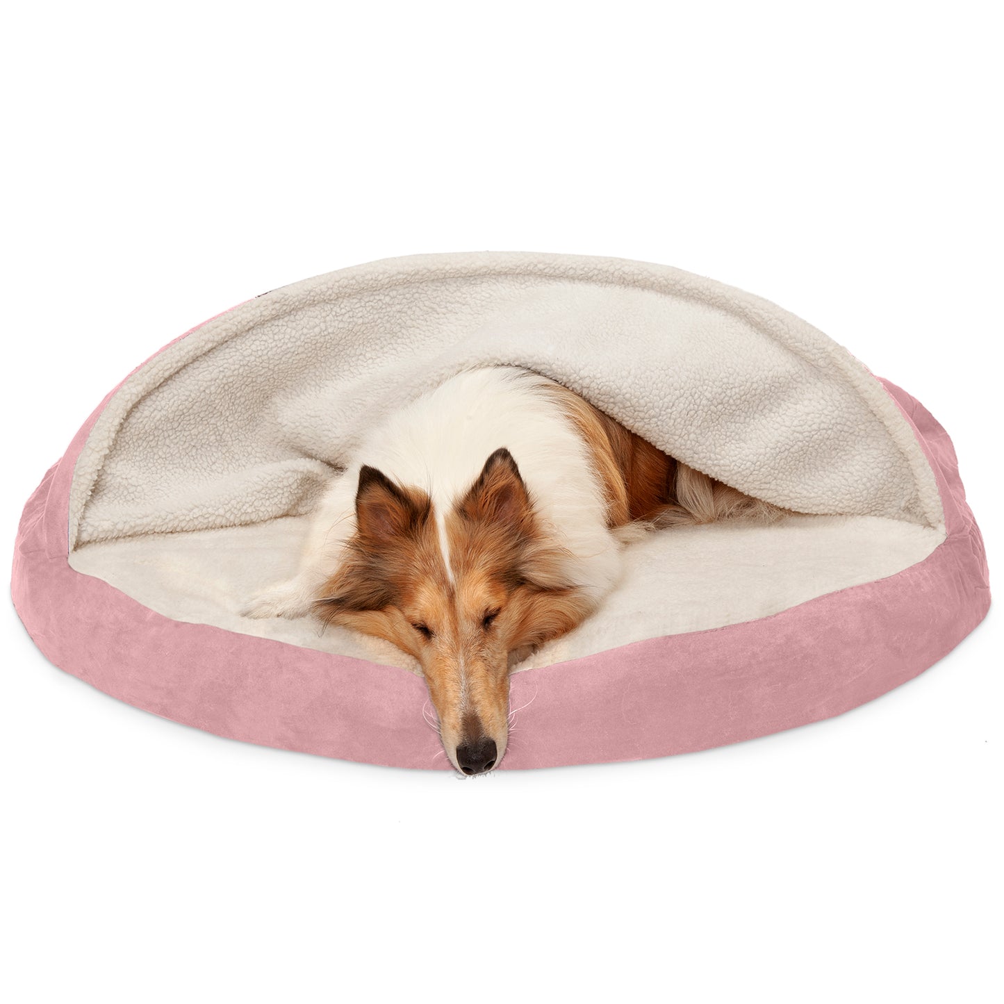 Snuggery Burrow Dog Bed - Faux Sheepskin