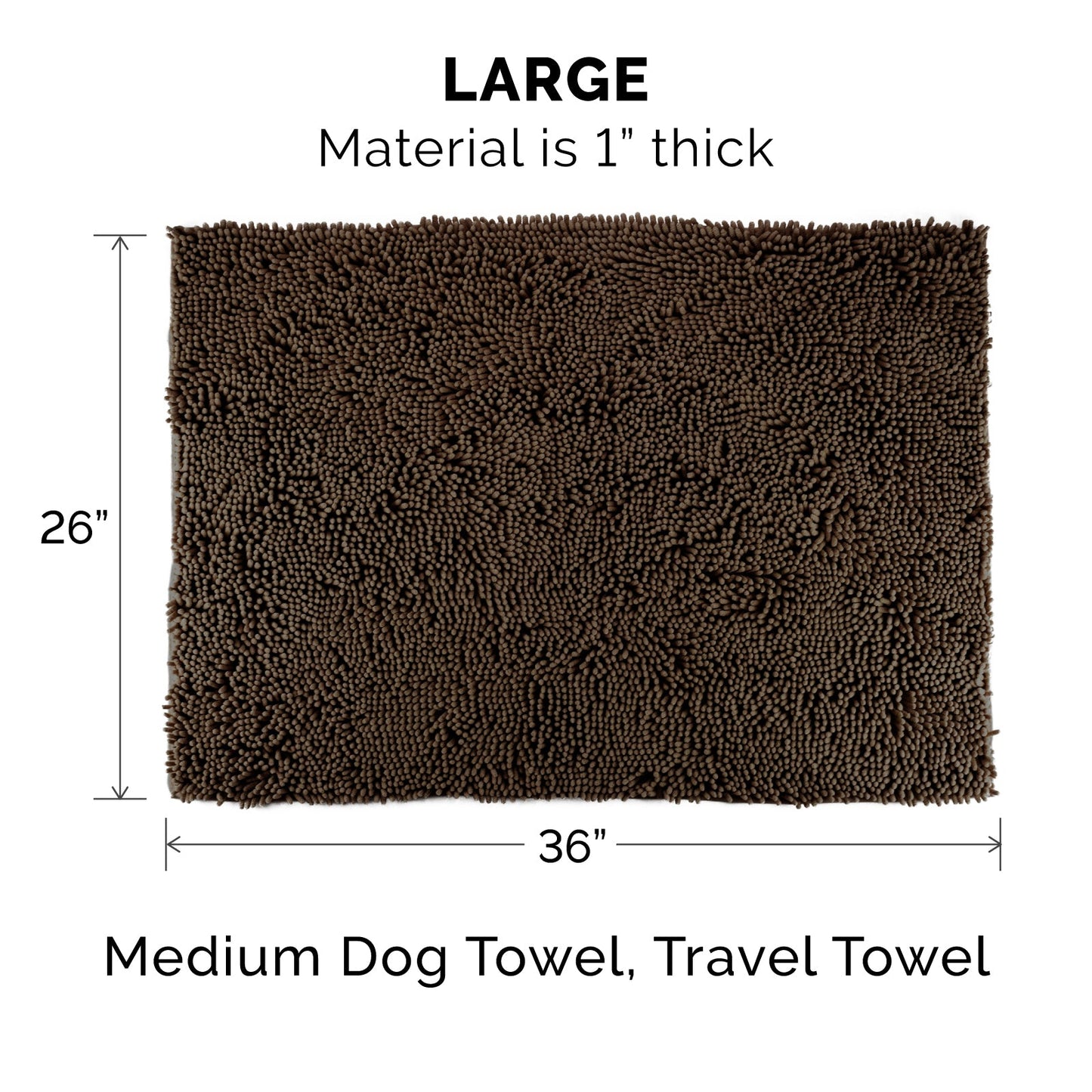 Ultra Absorbent Muddy Paws Pet Towel & Shammy Dog Rug