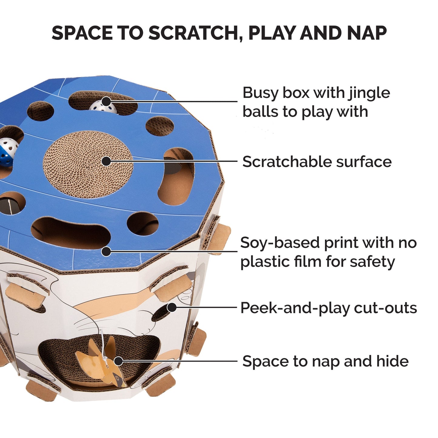 Corrugated House Scratchers with Catnip