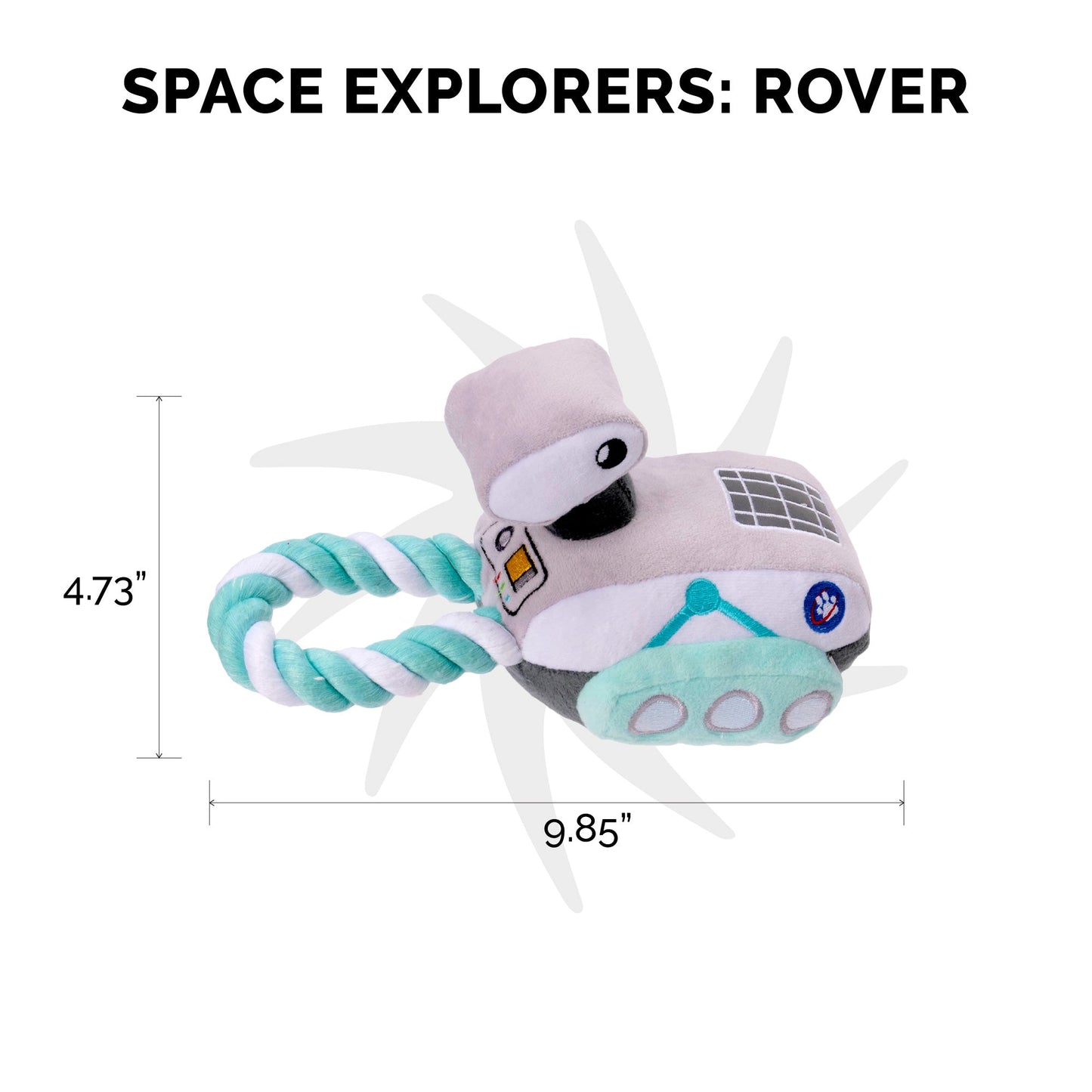 Rover Space Explorers Plush and Rope Dog Toy