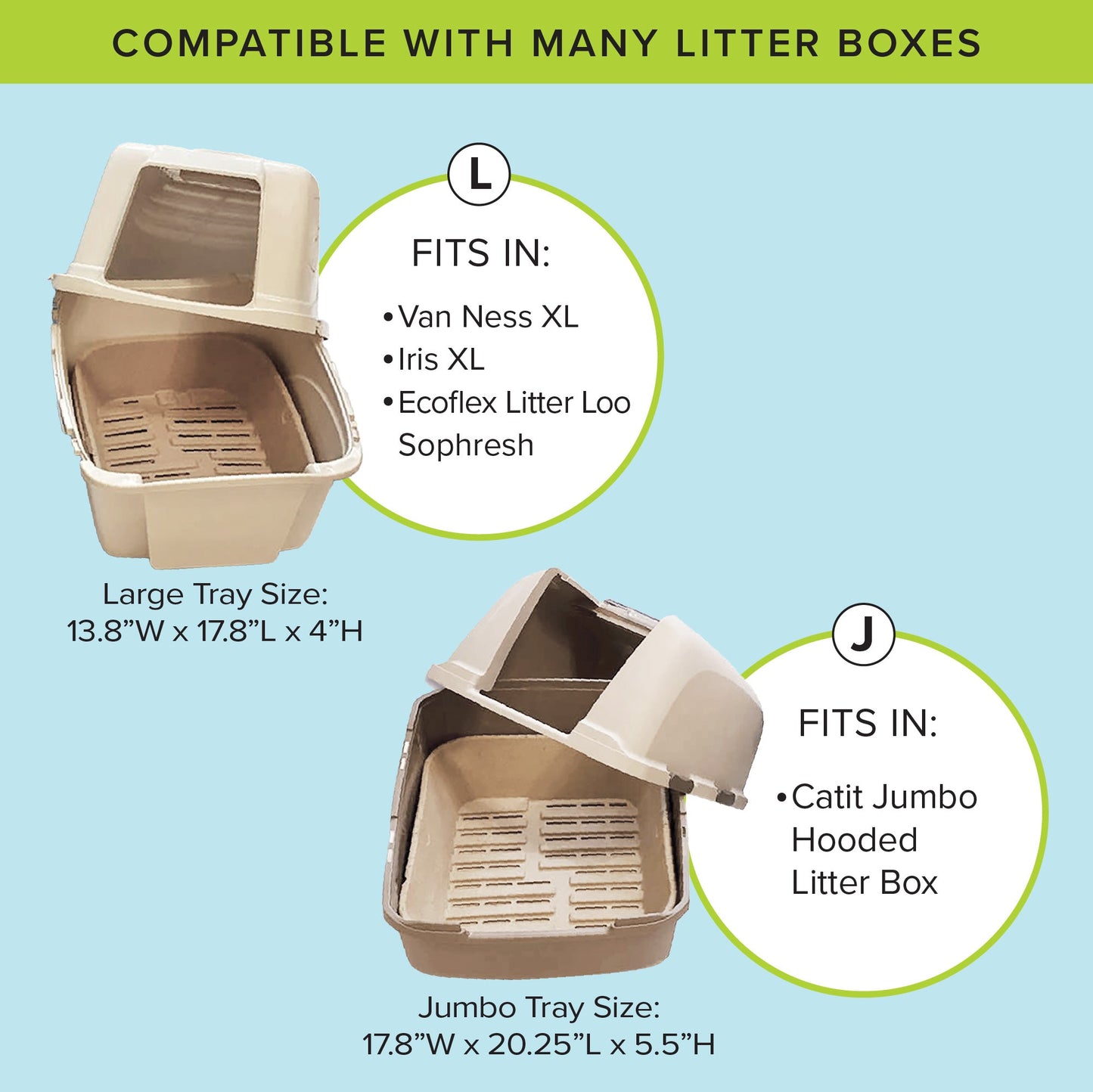 Kitty Sift - Eco-Friendly Sifting Litter Box Kit (1 Litter Box, 5 Sifting Liners)