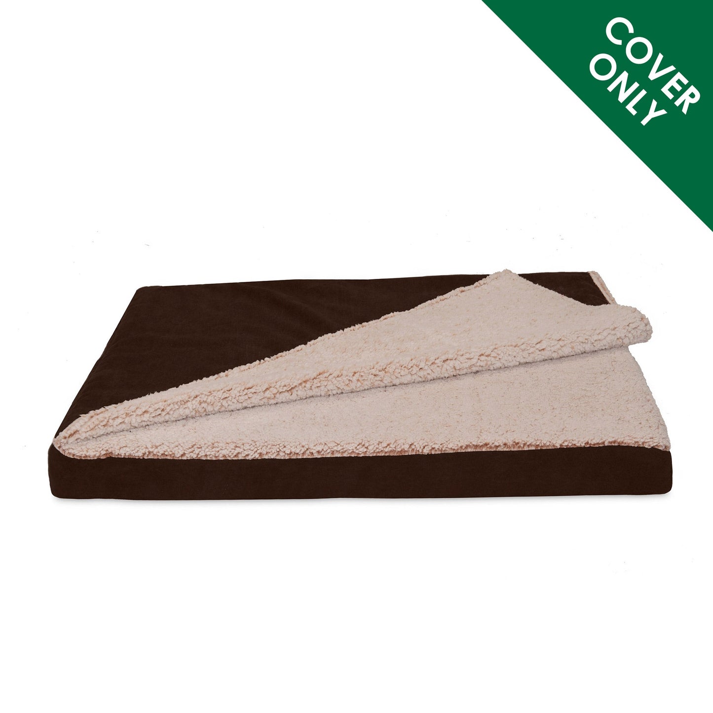Deluxe Mattress Dog Bed - Berber & Suede Blanket Top - Cover