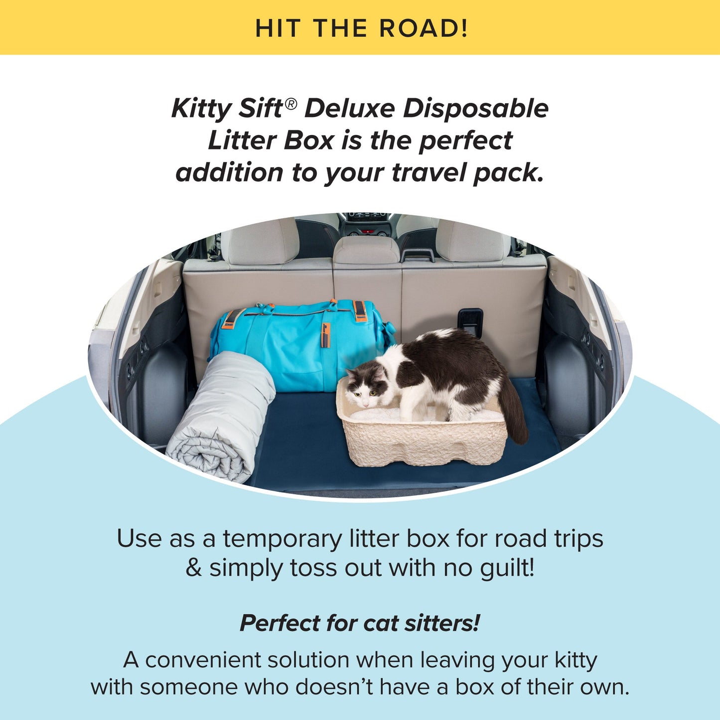 Kitty Sift Deluxe Disposable Heavy Duty Litter Box, Jumbo, 2-Pack