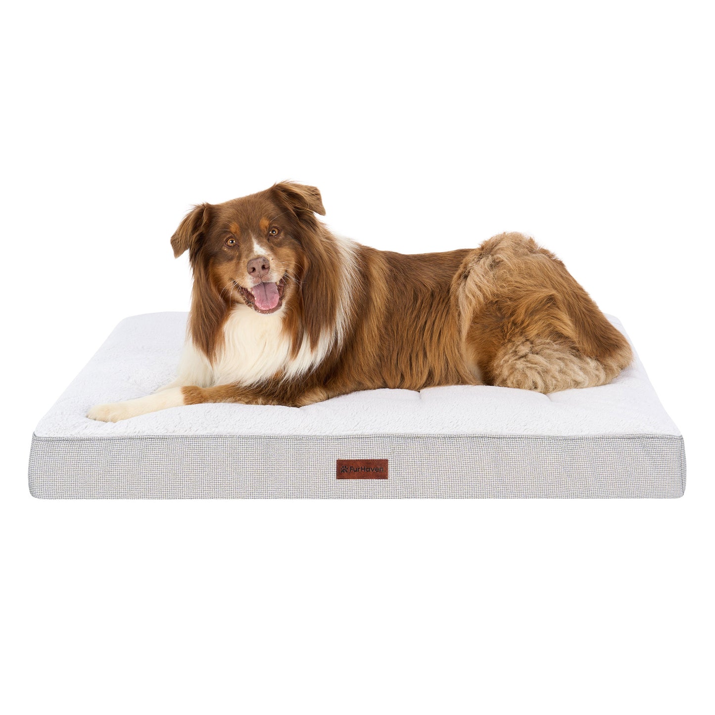 Plush & Decorator Check Tuft-Top Classic Cushion Pet Bed
