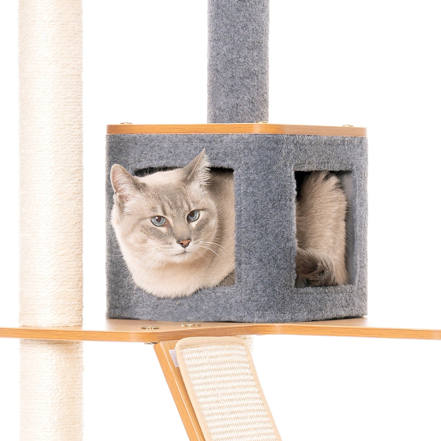 Ascentials by FurHaven Royal Suite Cat Tower (68”), Multi-Level Indoor Cat Tree