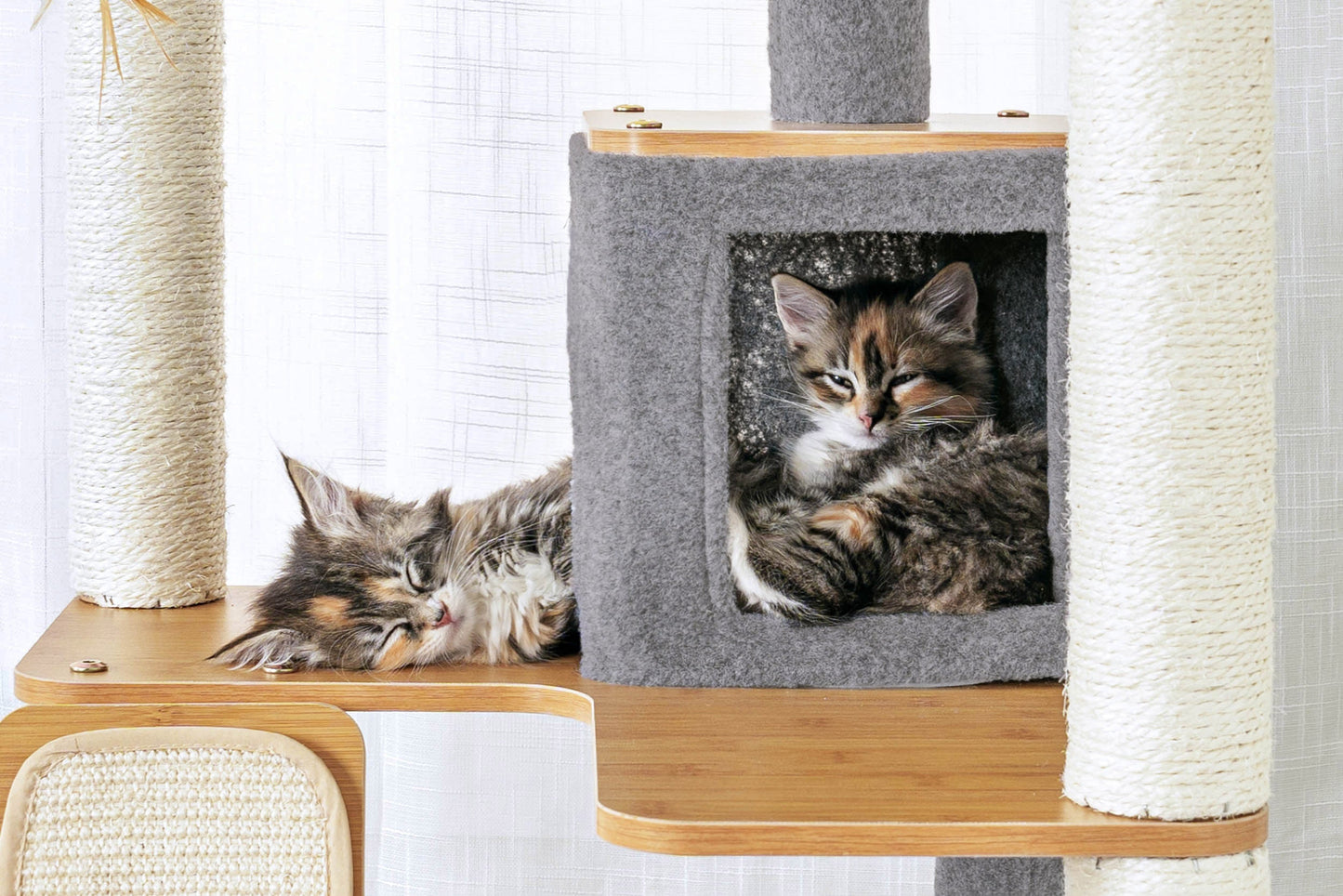 Ascentials by FurHaven Royal Suite Cat Tower (68”), Multi-Level Indoor Cat Tree