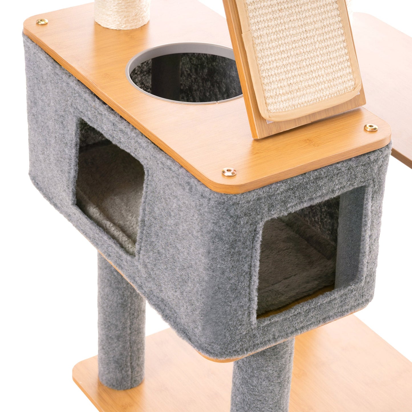 Ascentials by FurHaven Royal Suite Cat Tower (68”), Multi-Level Indoor Cat Tree