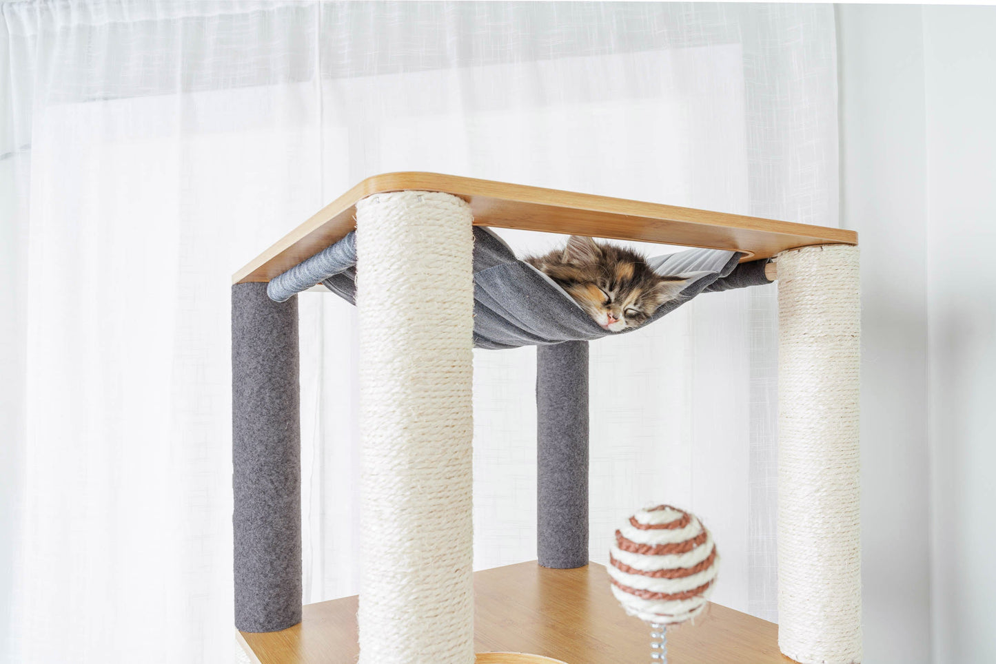 Ascentials by FurHaven Grand Suite Cat Tower (68”-78”), Customizable Multi-Level Indoor Cat Tree
