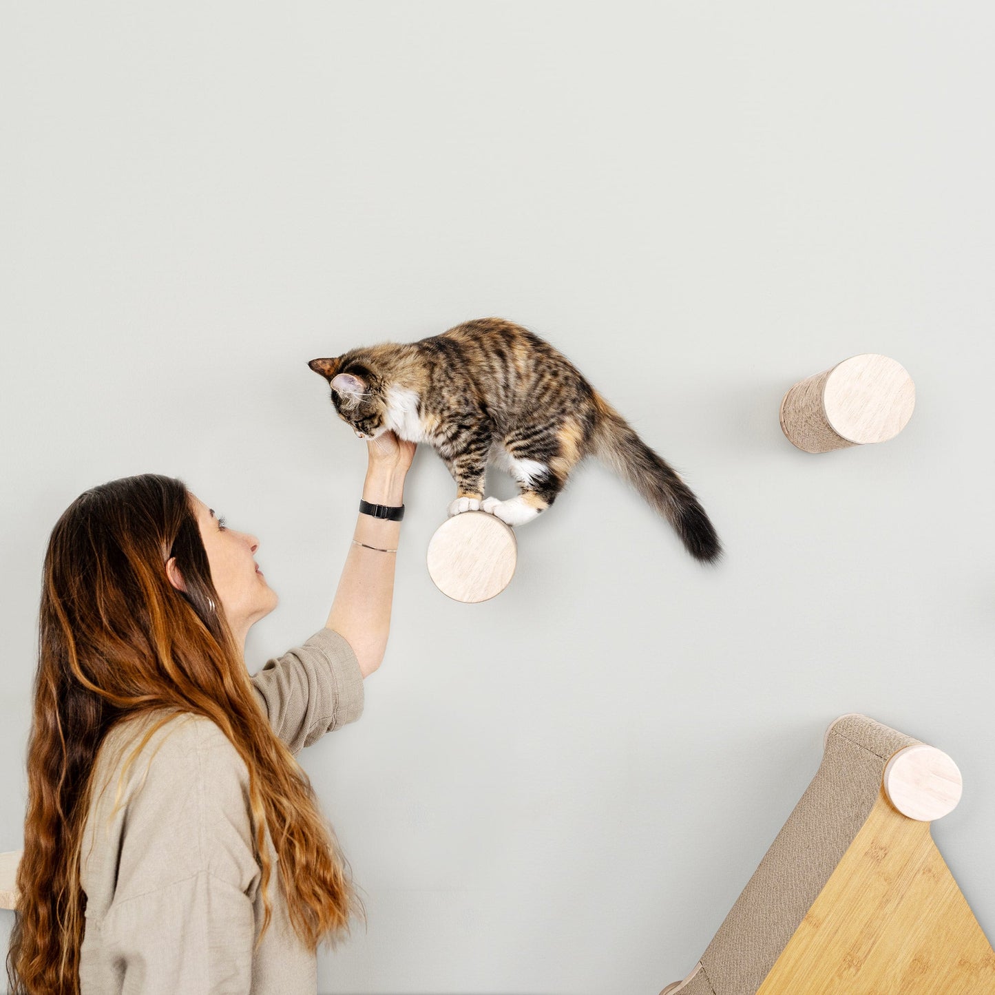 Ascentials by FurHaven Wall Mounted Milestone Post Cat Perch