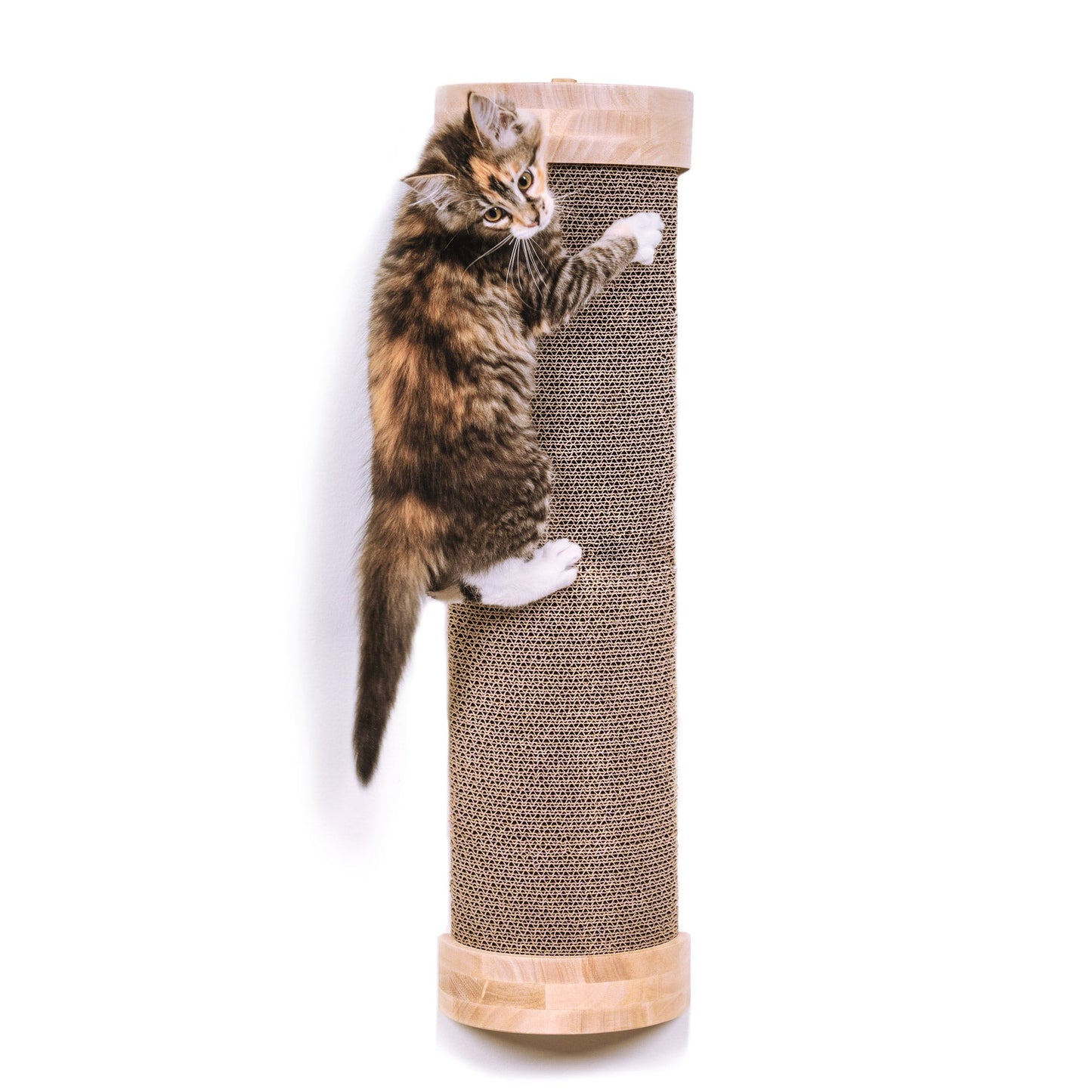 Ascentials by FurHaven Tree Hugger Wall-Mounted Corrugated Cat Post Vertical Scartcher (28”)
