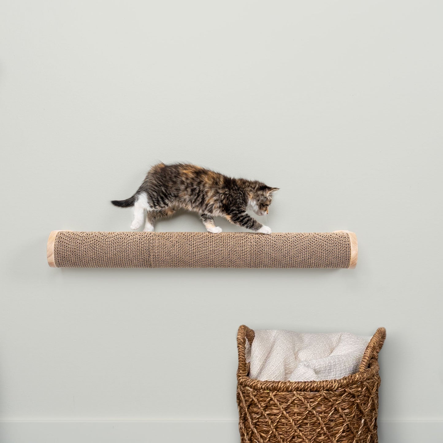 Ascentials by FurHaven Moonbeam Path Wall-Mounted Corrugated Cat Scratcher (32”)