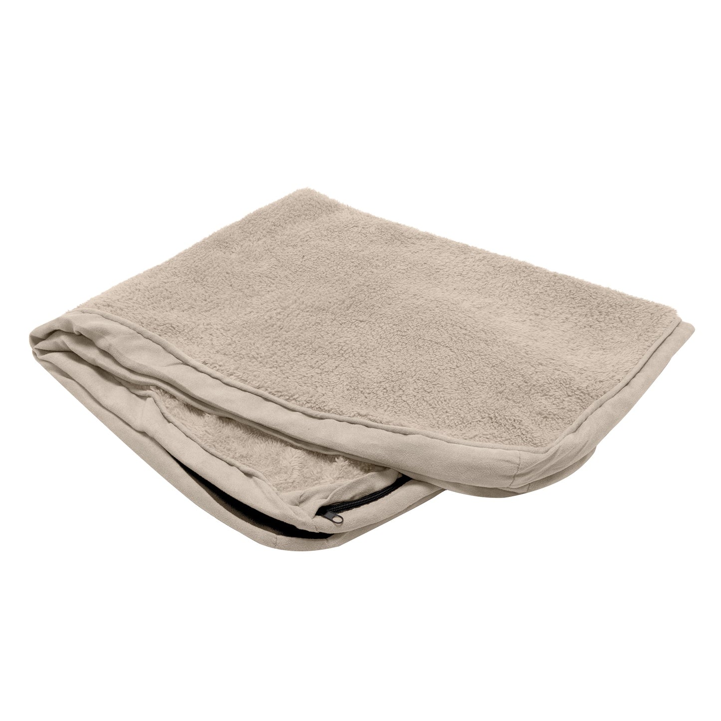 Deluxe Mattress Dog Bed - Snuggle Terry & Suede - Cover