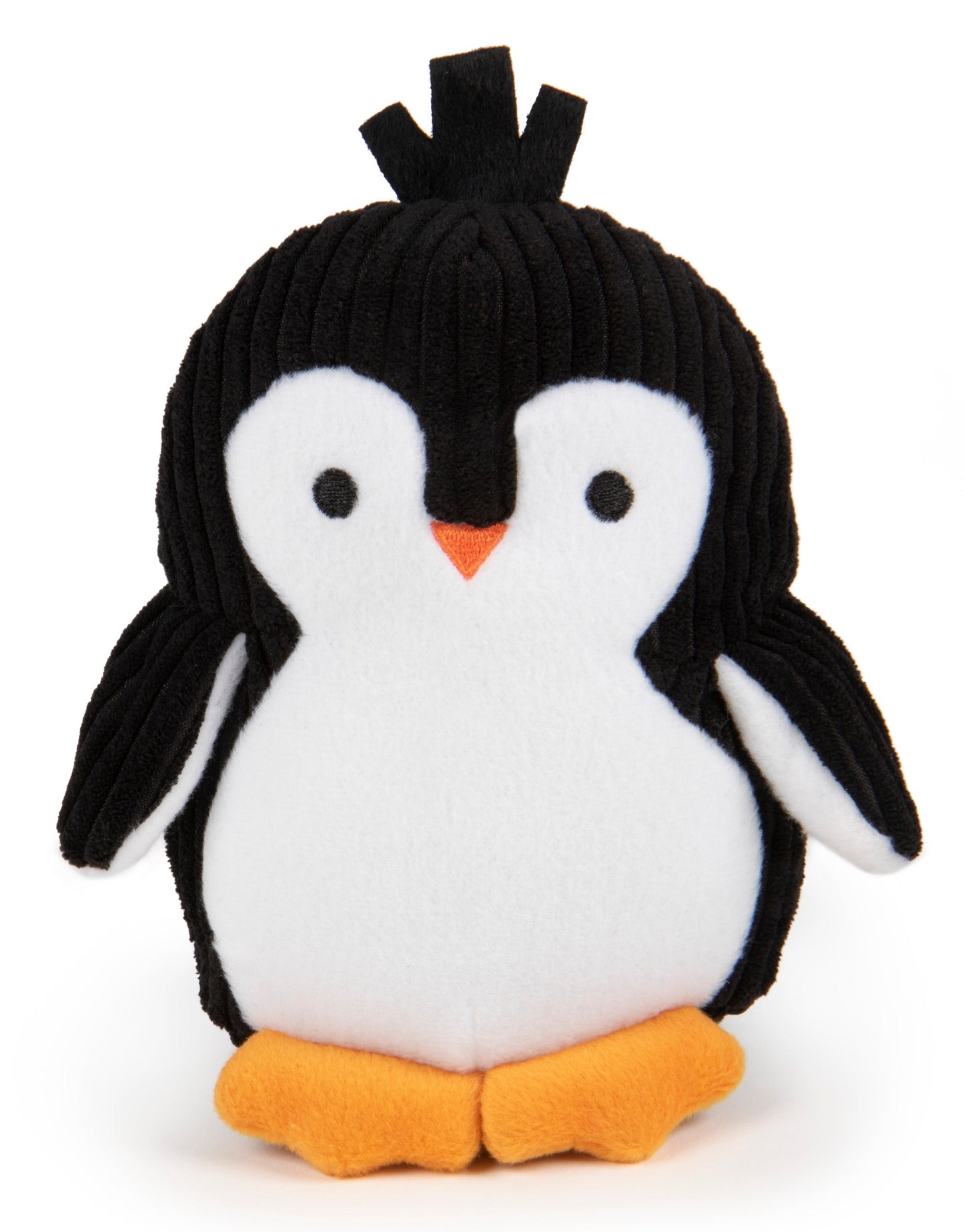 Silent Squeak Penguin Plush Chew Guard Dog Toy, Medium