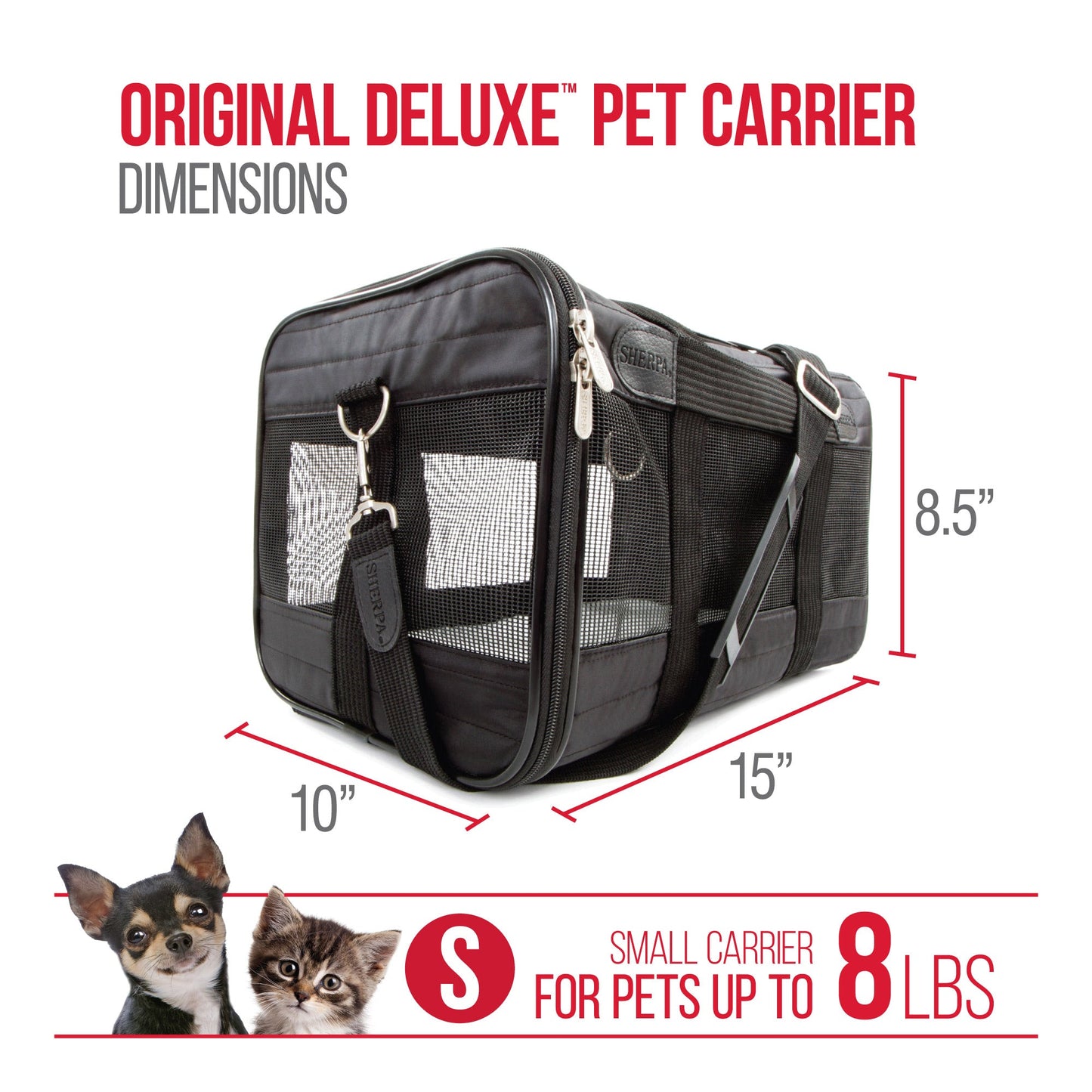 Original Deluxe Lattice Stitch Travel Bag Pet Carrier