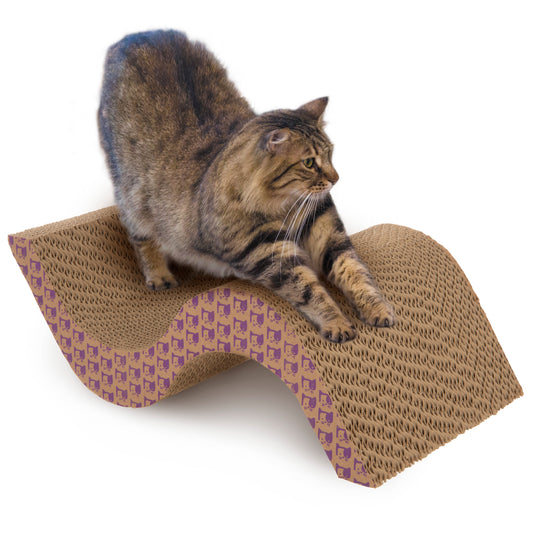 Super Scratcher+ Scroll with Catnip Infusion Technology Corrugate Cat Scratcher