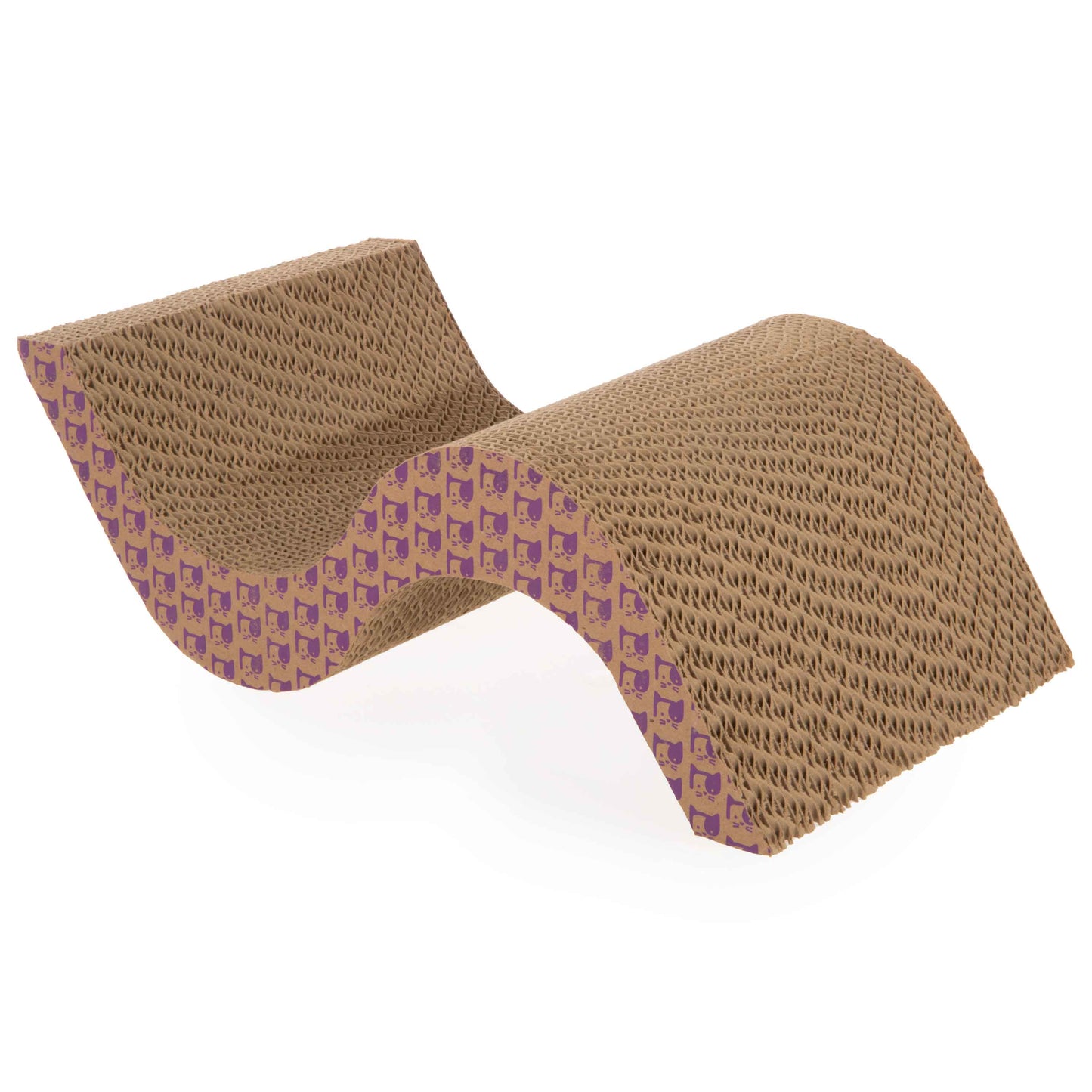 Super Scratcher+ Scroll with Catnip Infusion Technology Corrugate Cat Scratcher