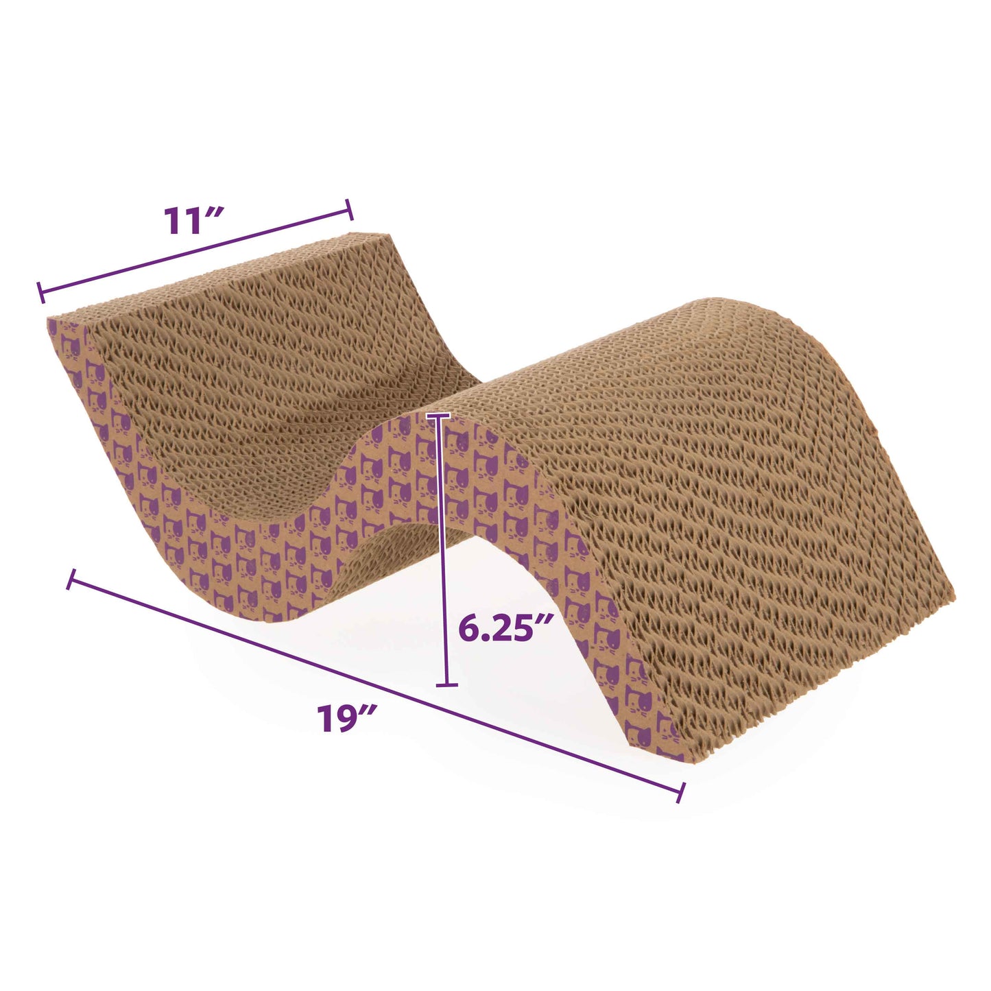 Super Scratcher+ Scroll with Catnip Infusion Technology Corrugate Cat Scratcher