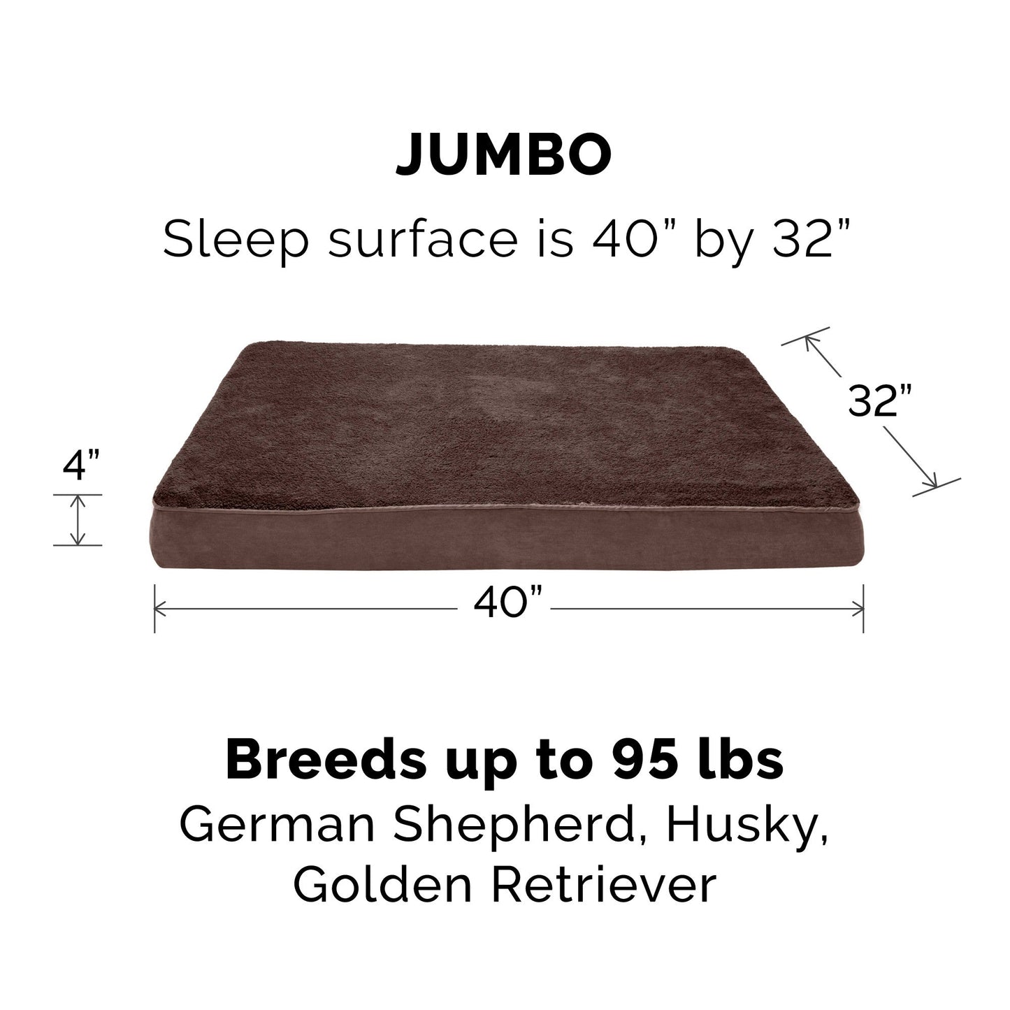 Deluxe Mattress Dog Bed - Ultra Plush