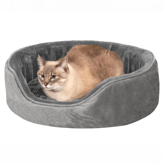 Oval Dog Bed - Plush & Velvet