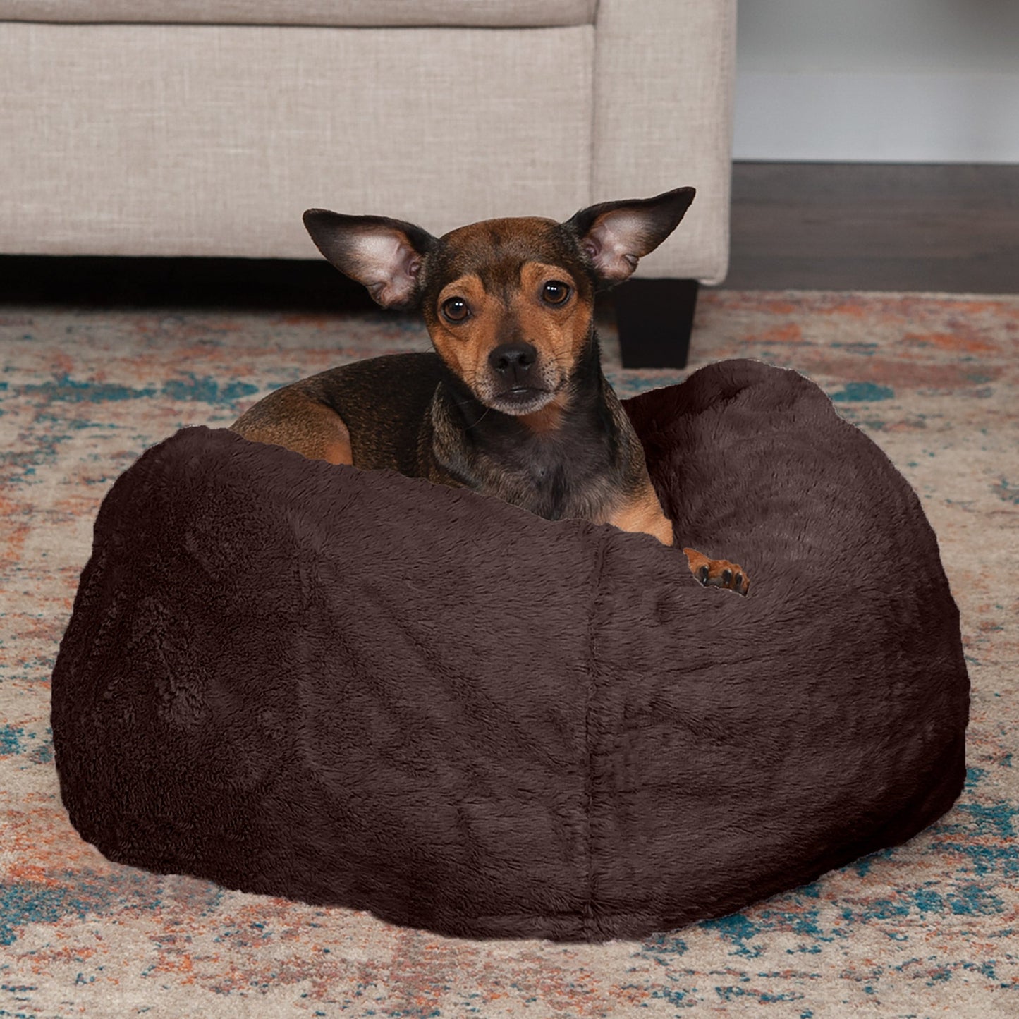 Plush Ball Dog Bed