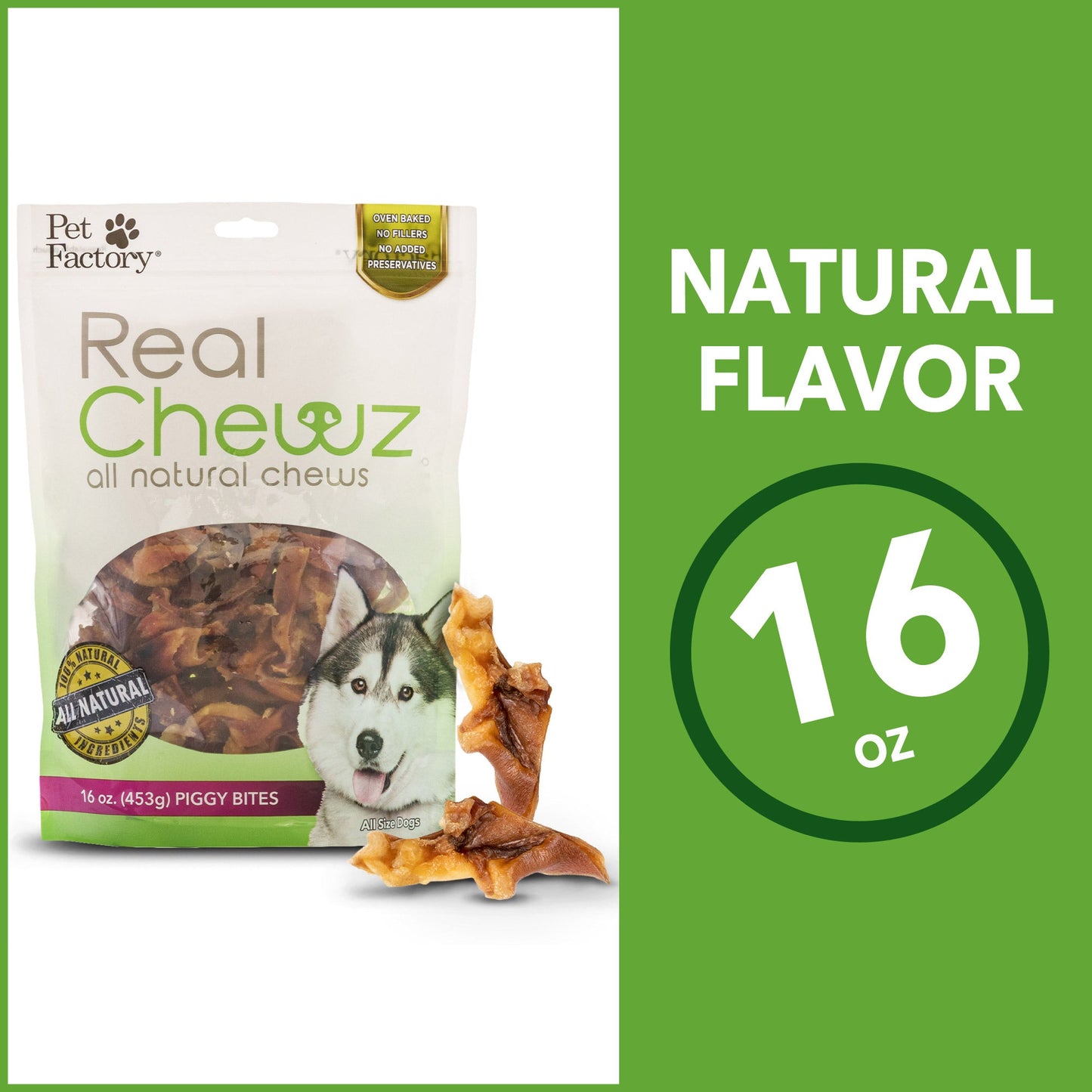 Pet Factory - Real Chewz Piggy Bites Dog Treats