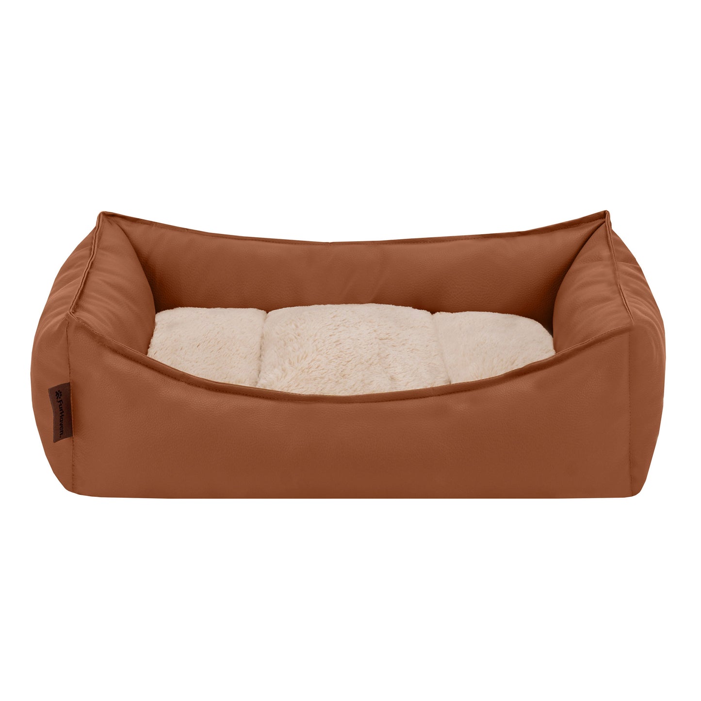 Leather Look Cozy Couch Pet Bed