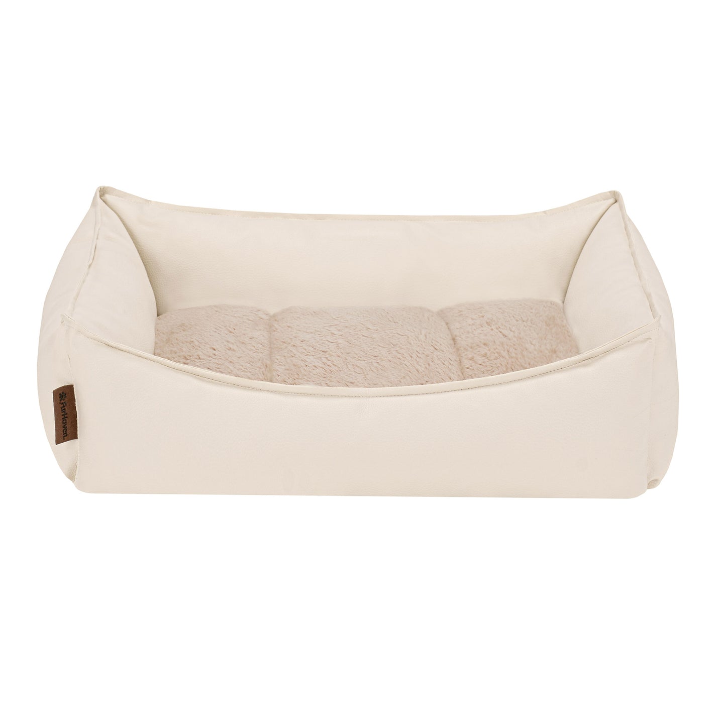 Leather Look Cozy Couch Pet Bed
