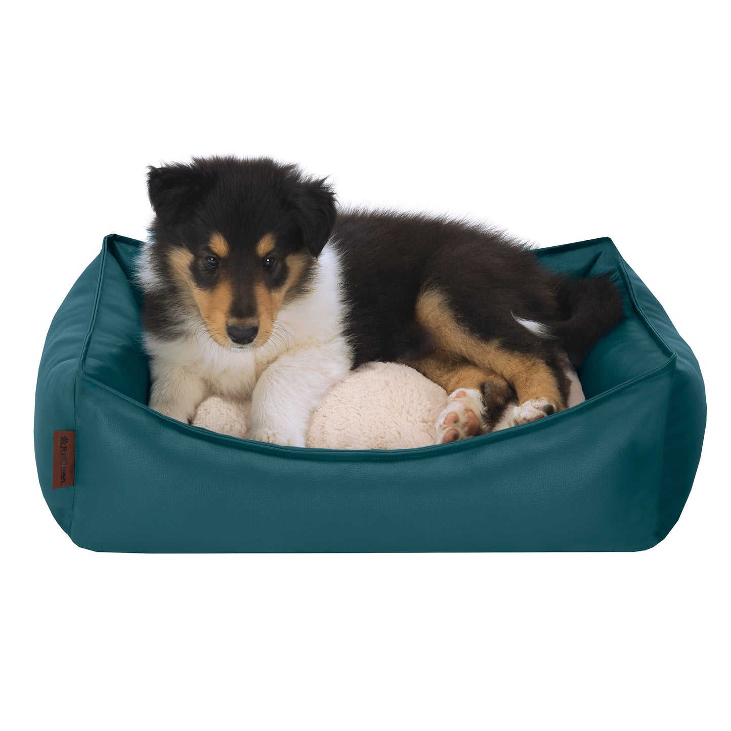 Leather Look Cozy Couch Pet Bed