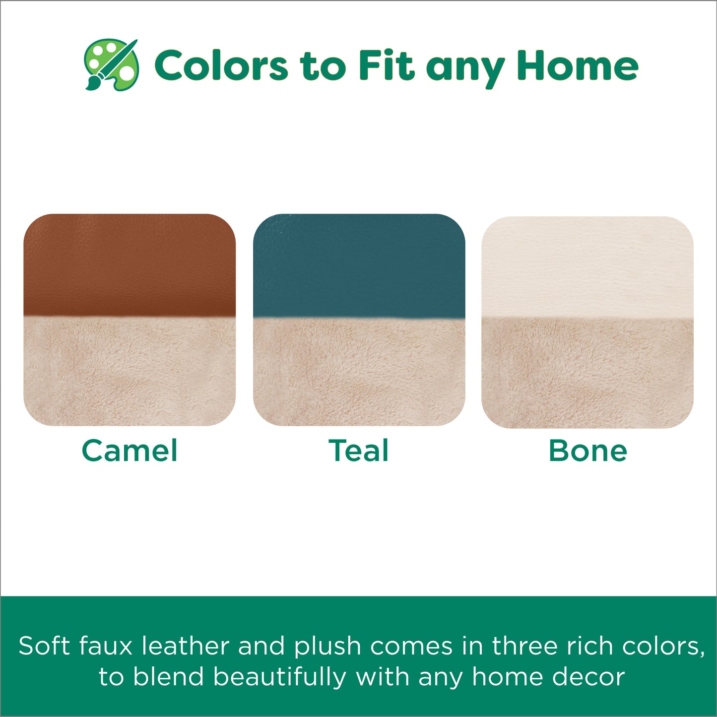 Leather Look Cozy Couch Pet Bed