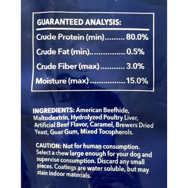 Pet Factory - Made in USA Beefhide Donuts Flavored Dog Treats, 12 count