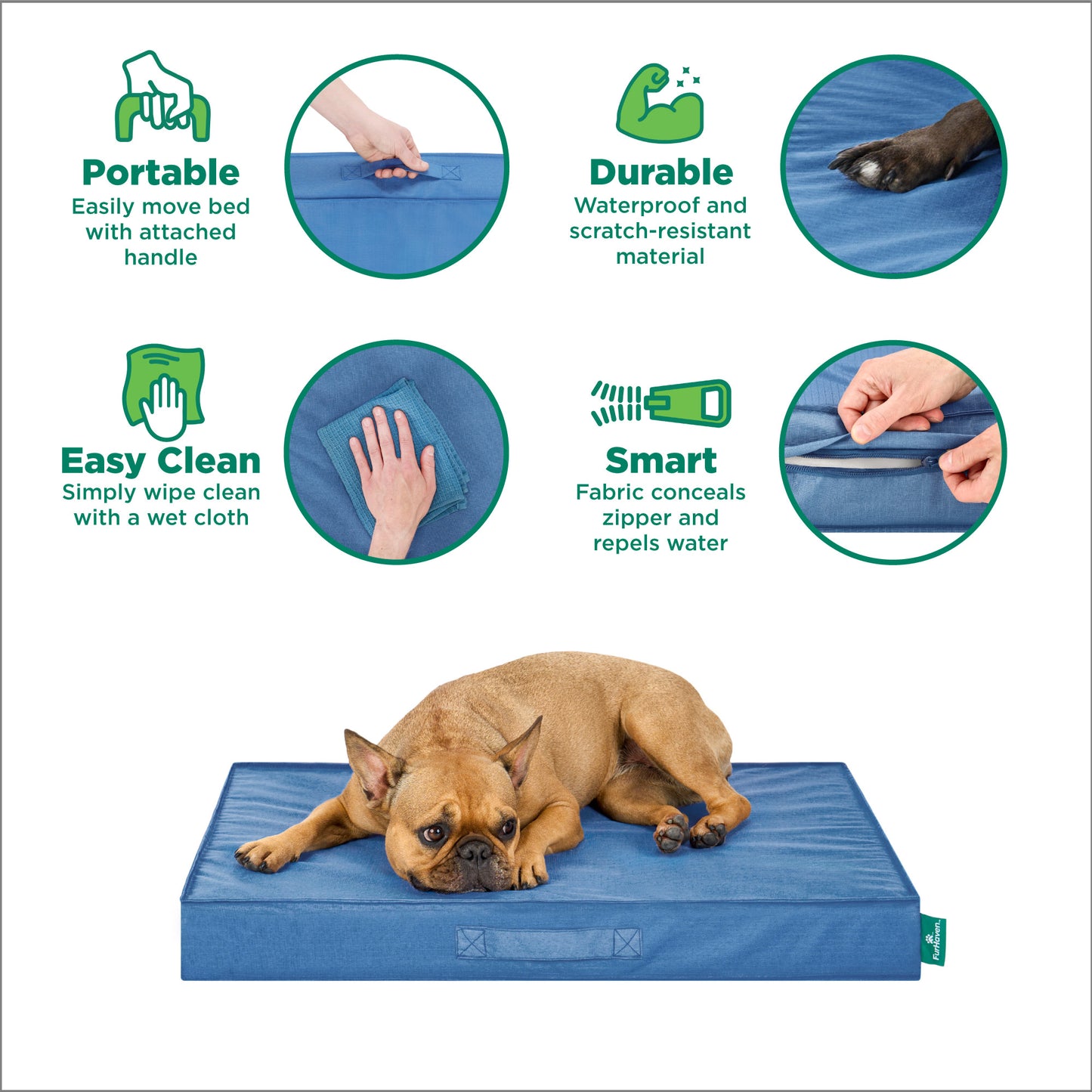 Grid Indoor-Outdoor Deluxe Mattress Pet Bed