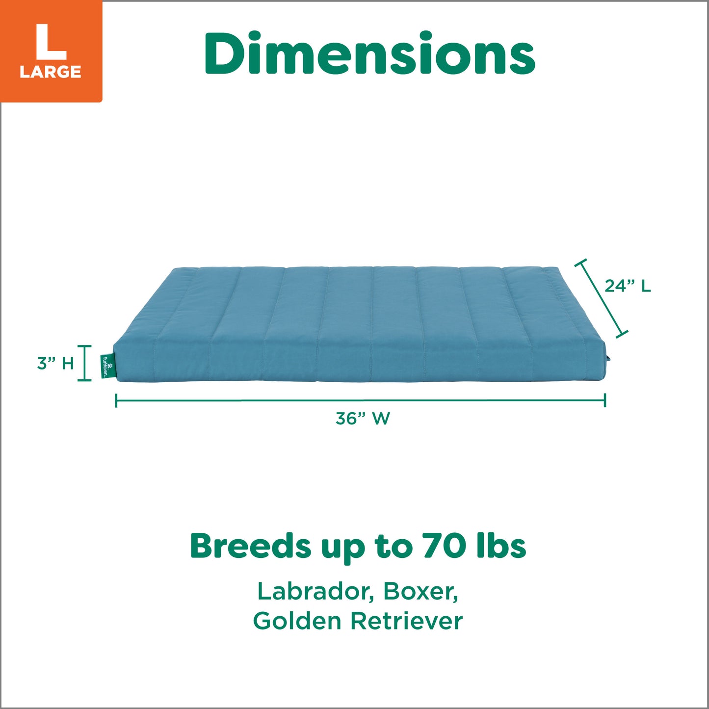 Puffy Quilt Crate Orthopedic Pet Bed