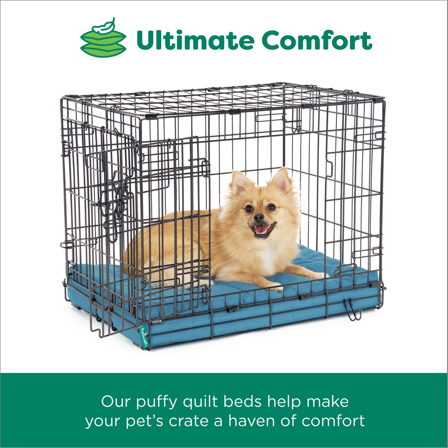 Puffy Quilt Crate Orthopedic Pet Bed