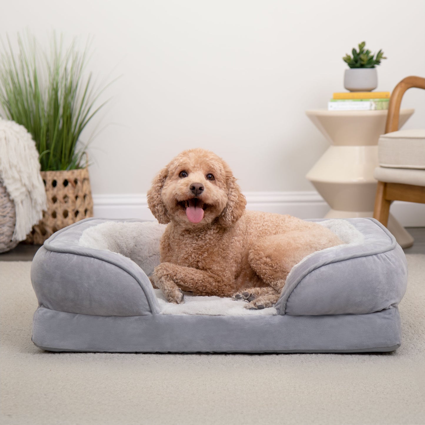 Sofa Dog Bed - Velvet Waves Perfect Comfort
