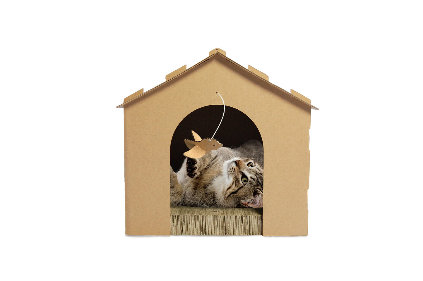 Corrugated House Scratchers with Catnip