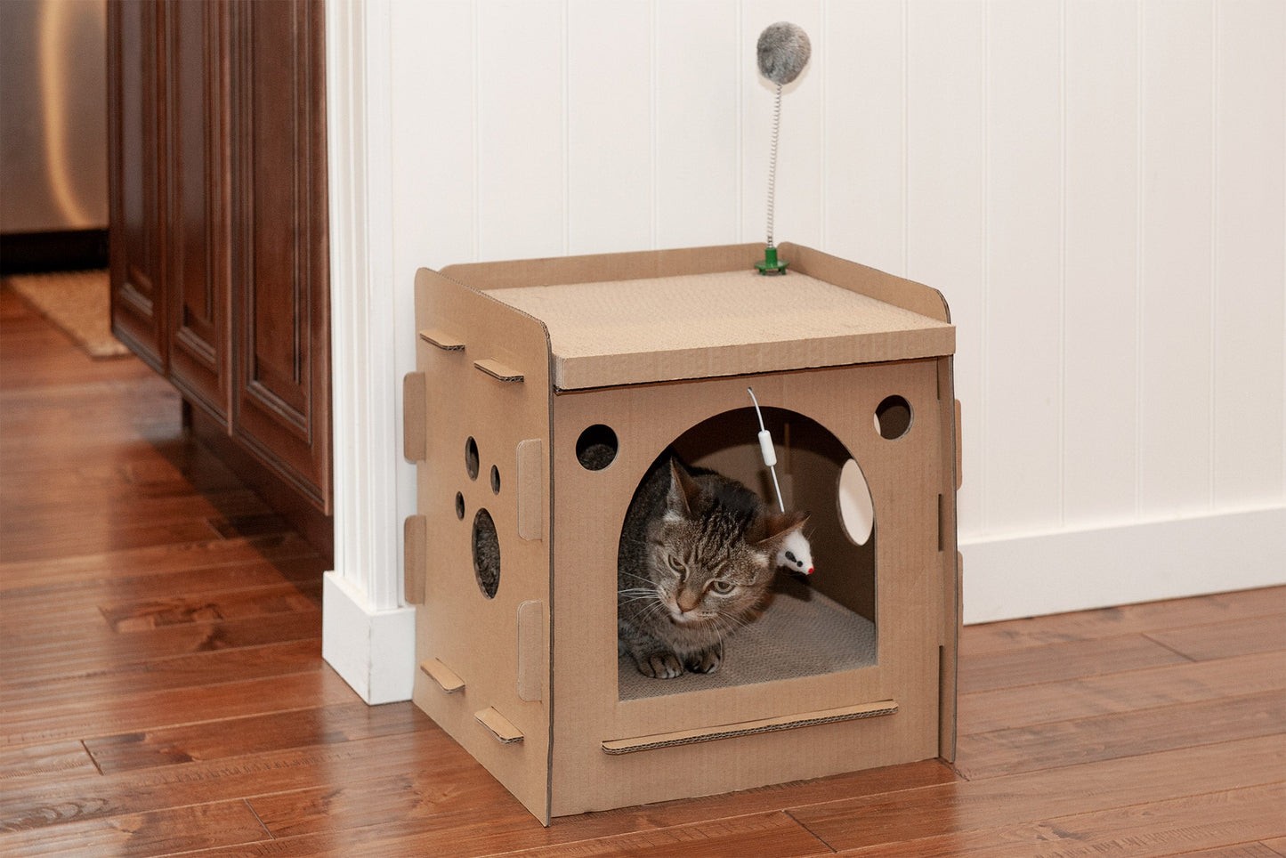 Corrugated House Scratchers with Catnip