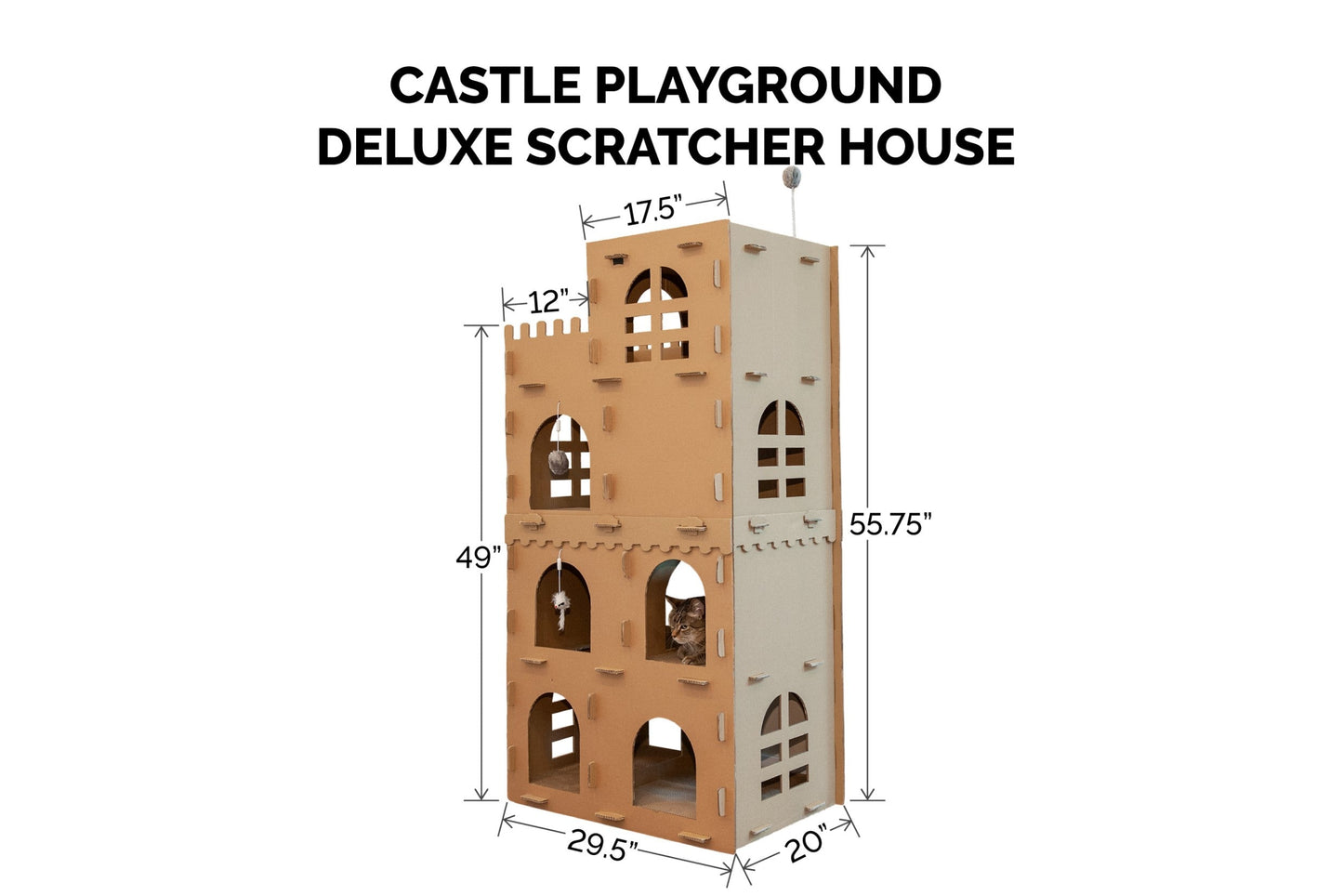 Corrugated House Scratchers with Catnip