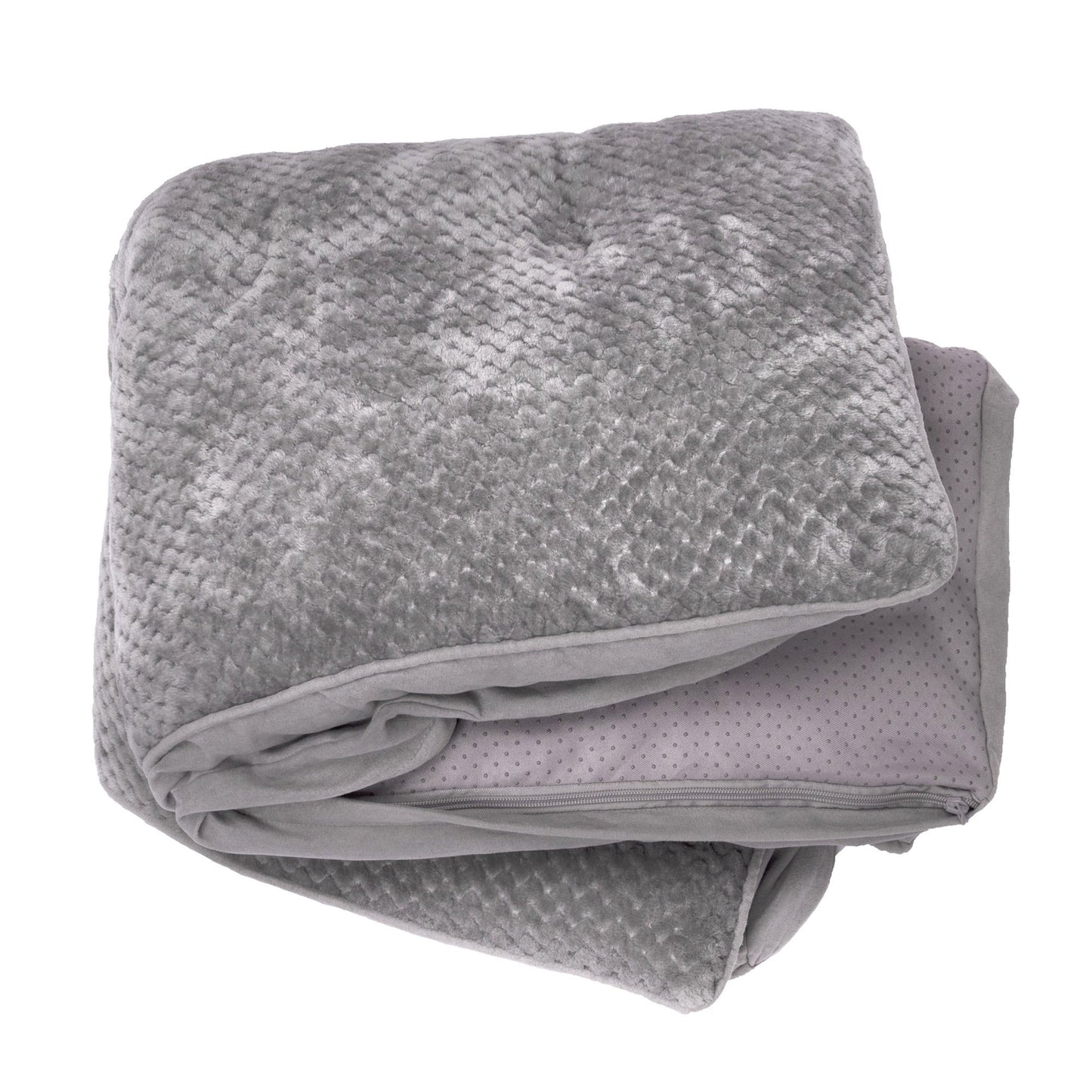 Deluxe Mattress Dog Bed - Minky Faux Fur & Suede Pillow Top - Cover