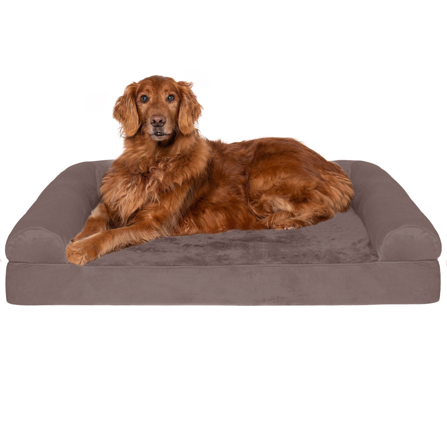 Sofa Dog Bed - Faux Fur & Velvet