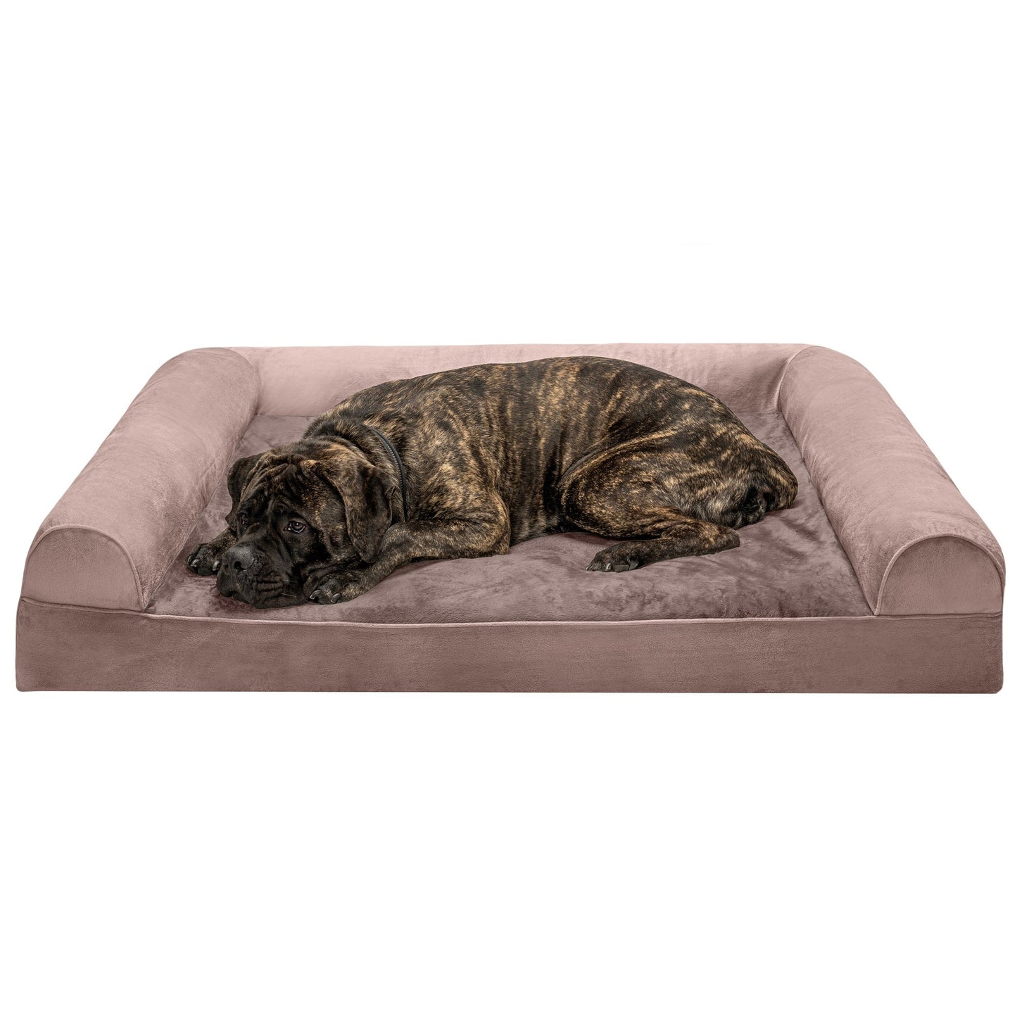 Sofa Dog Bed - Faux Fur & Velvet