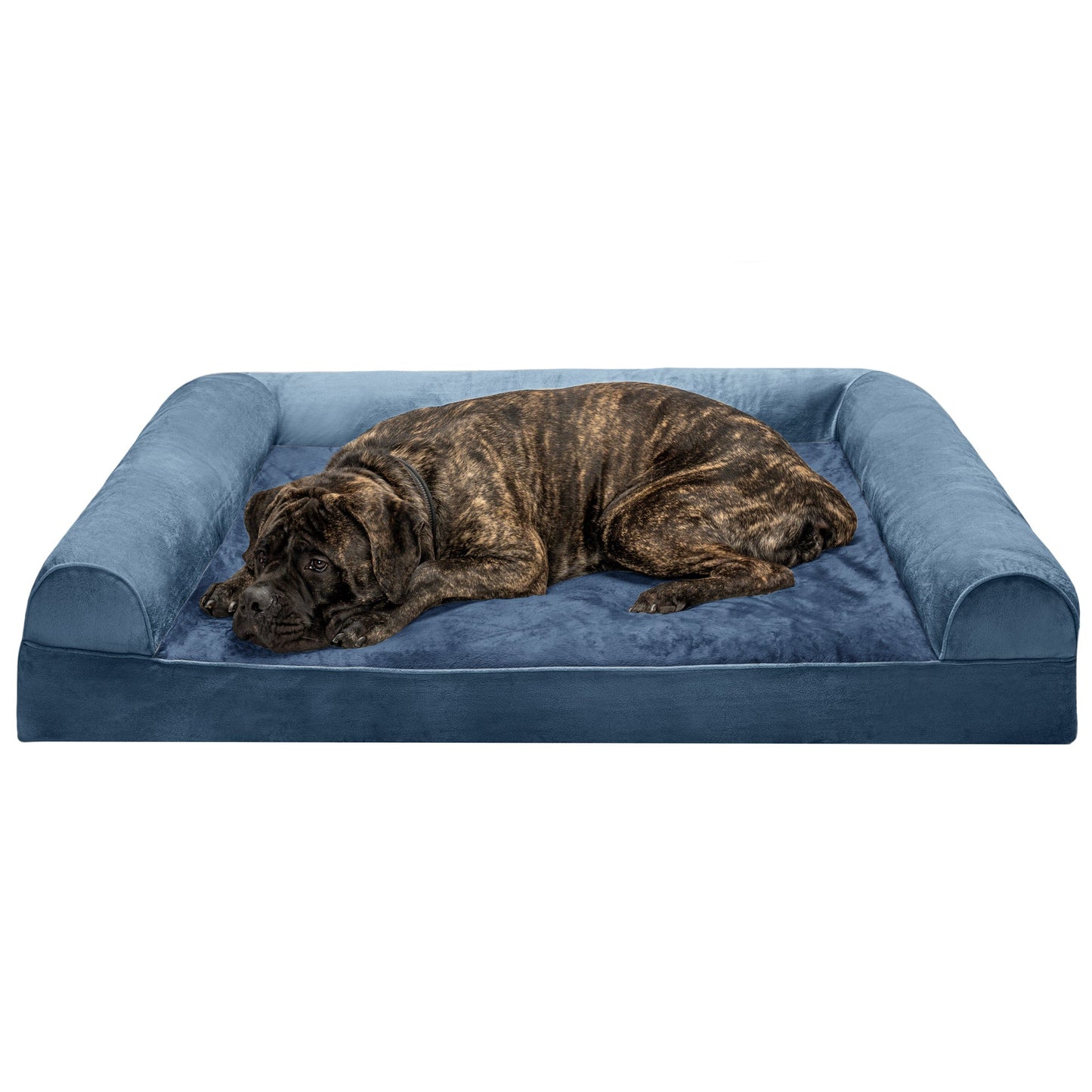 Sofa Dog Bed - Faux Fur & Velvet