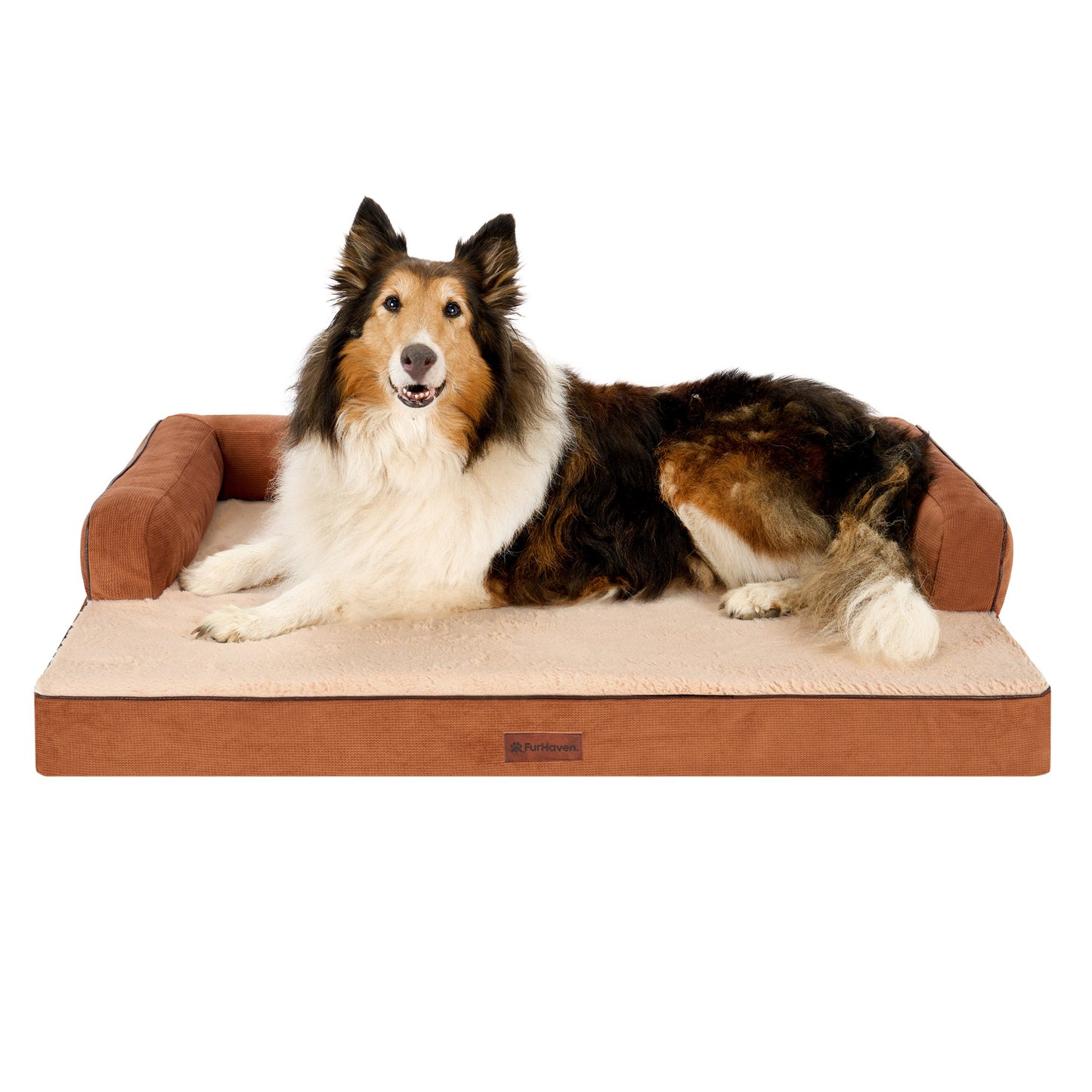 Plush & Cable Corduroy Comfy Couch Pet Bed
