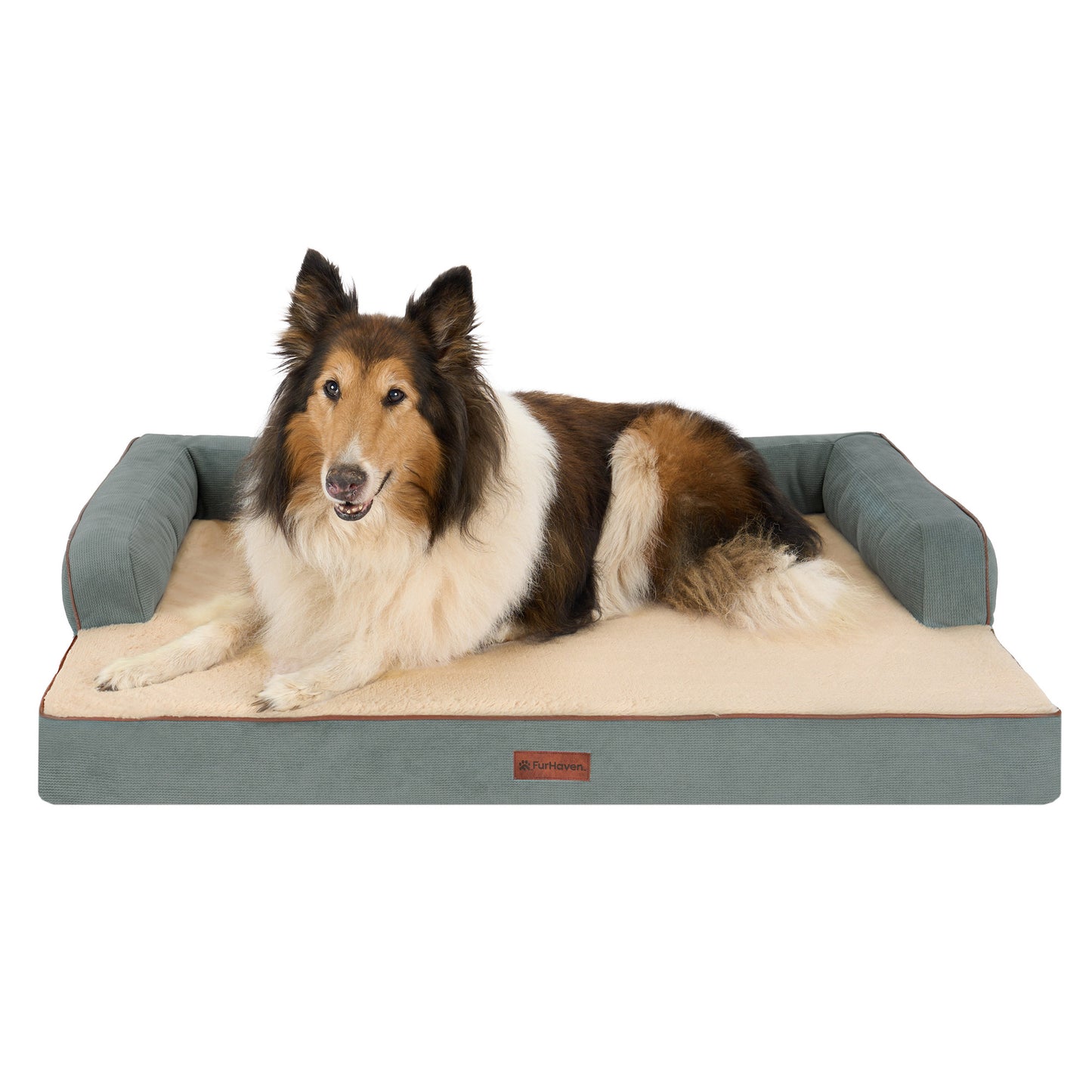 Plush & Cable Corduroy Comfy Couch Pet Bed